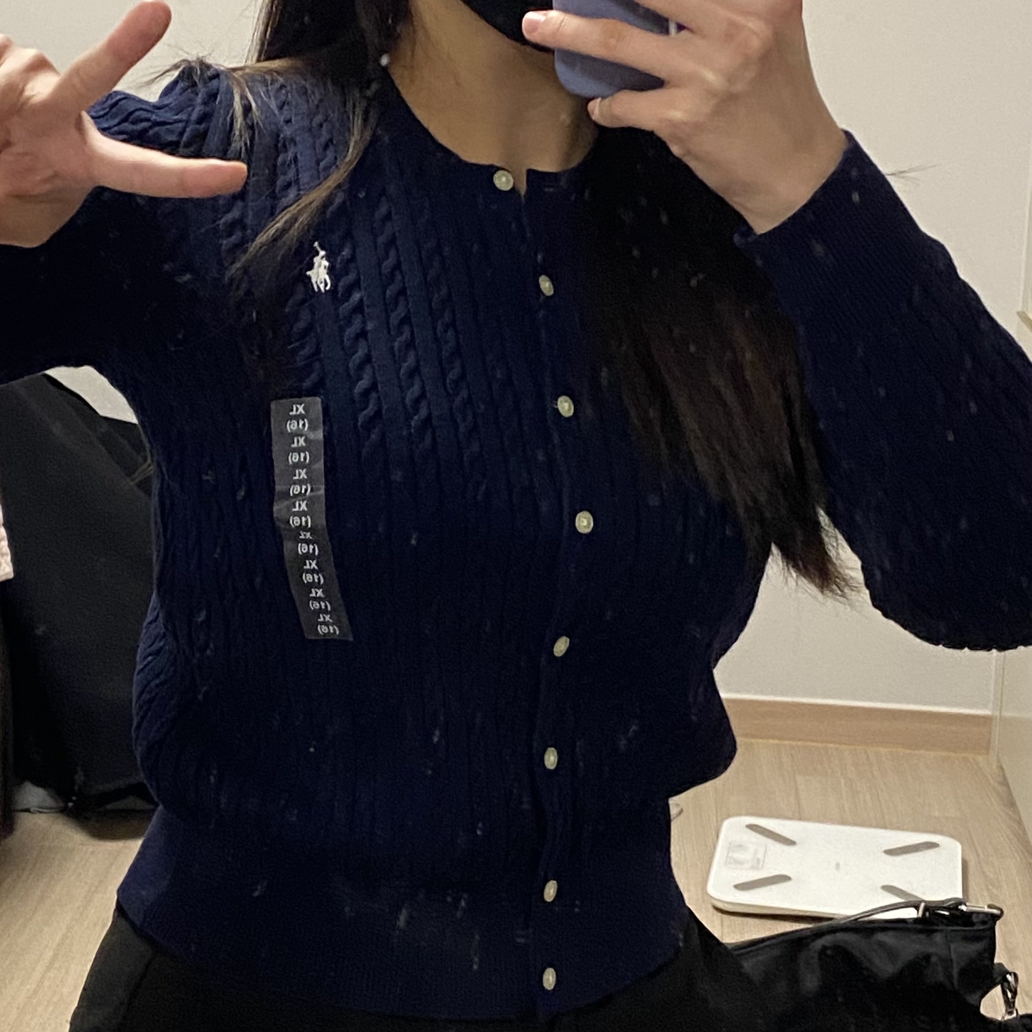 [30% 적립] Polo Ralph Lauren Children Mini Cable Cotton Cardigan Hunter Navy 착용 스타일 - 3