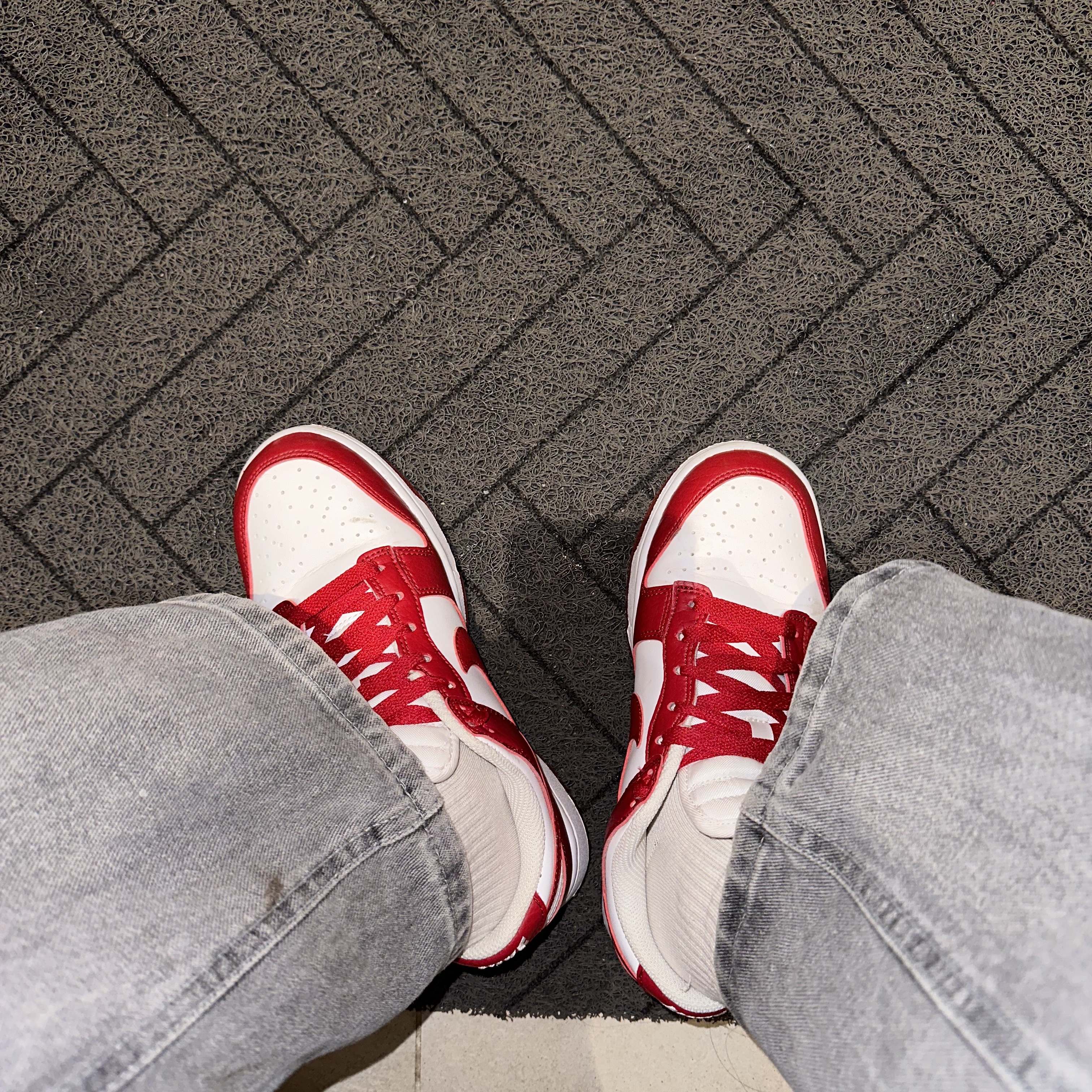 (W) Nike Dunk Low Next Nature Gym Red 착용 스타일