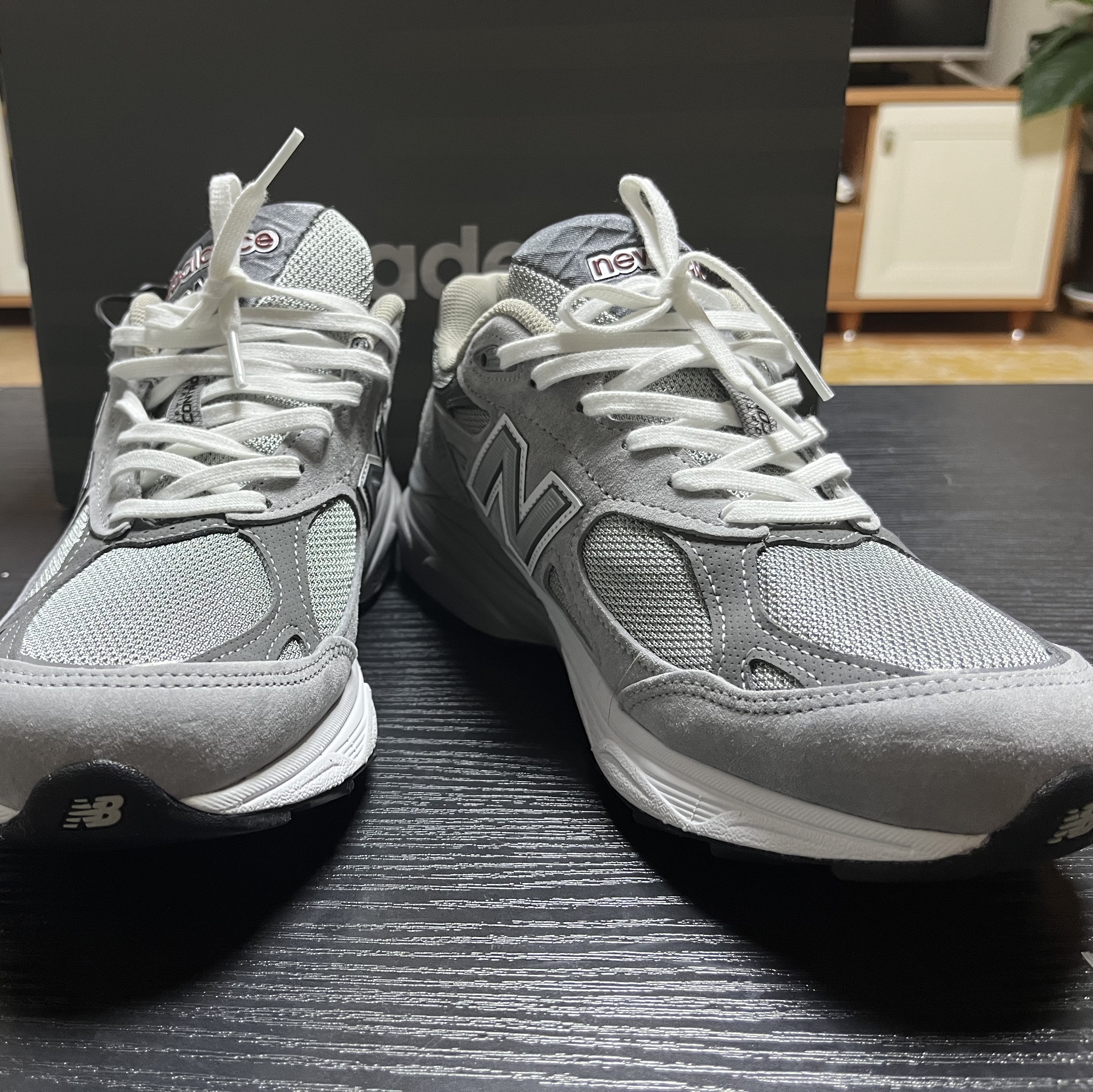 New Balance 990v3 Made in USA Grey - D Standard 착용 스타일 - 5