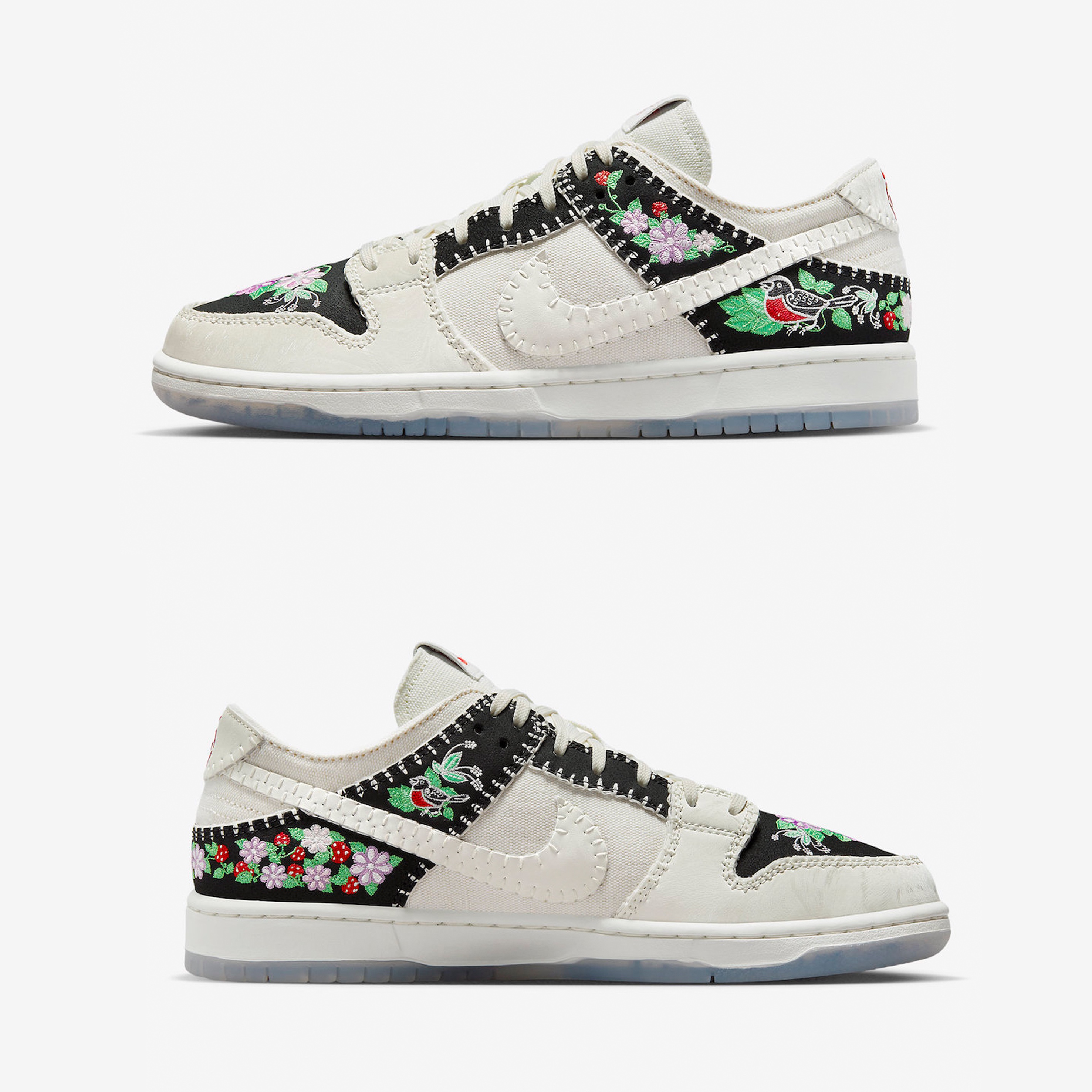 Nike SB Dunk Low Pro Light Cognac, Nike SB Dunk Low Black Washed Coral 착용 스타일 - 3