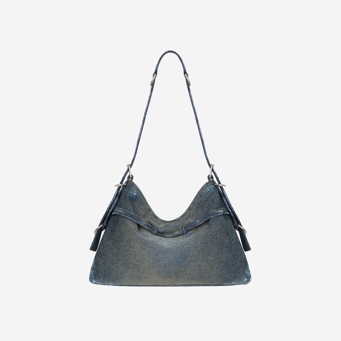 Givenchy Medium Voyou Bag in Washed Denim Military Blue 상세 이미지 3