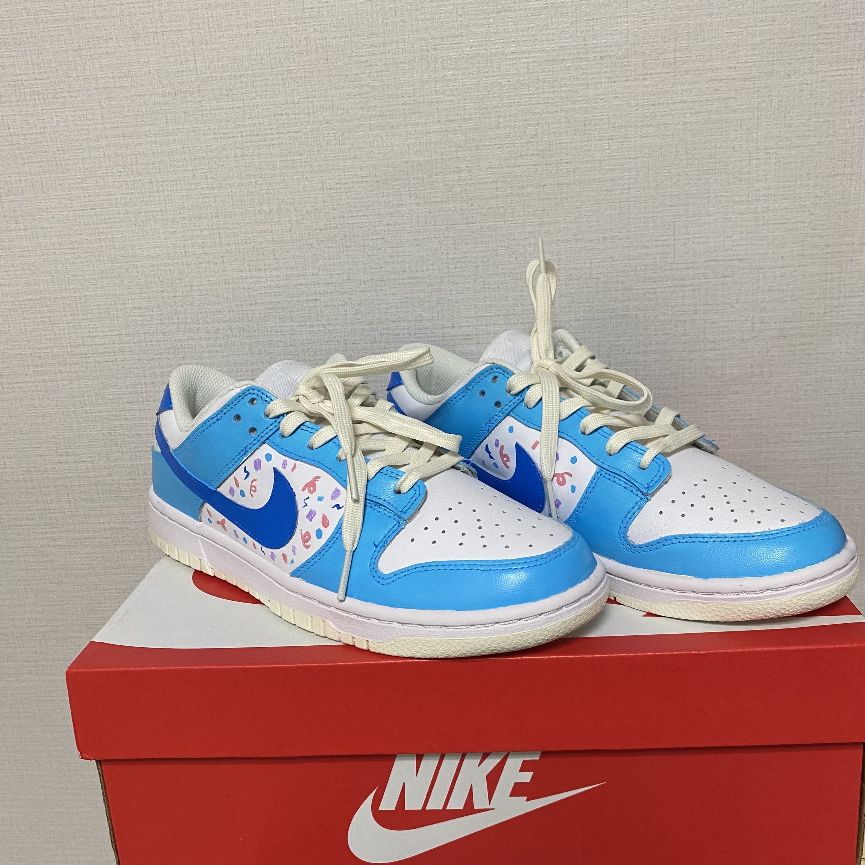 (W) Nike Dunk Low White and Sail 착용 스타일