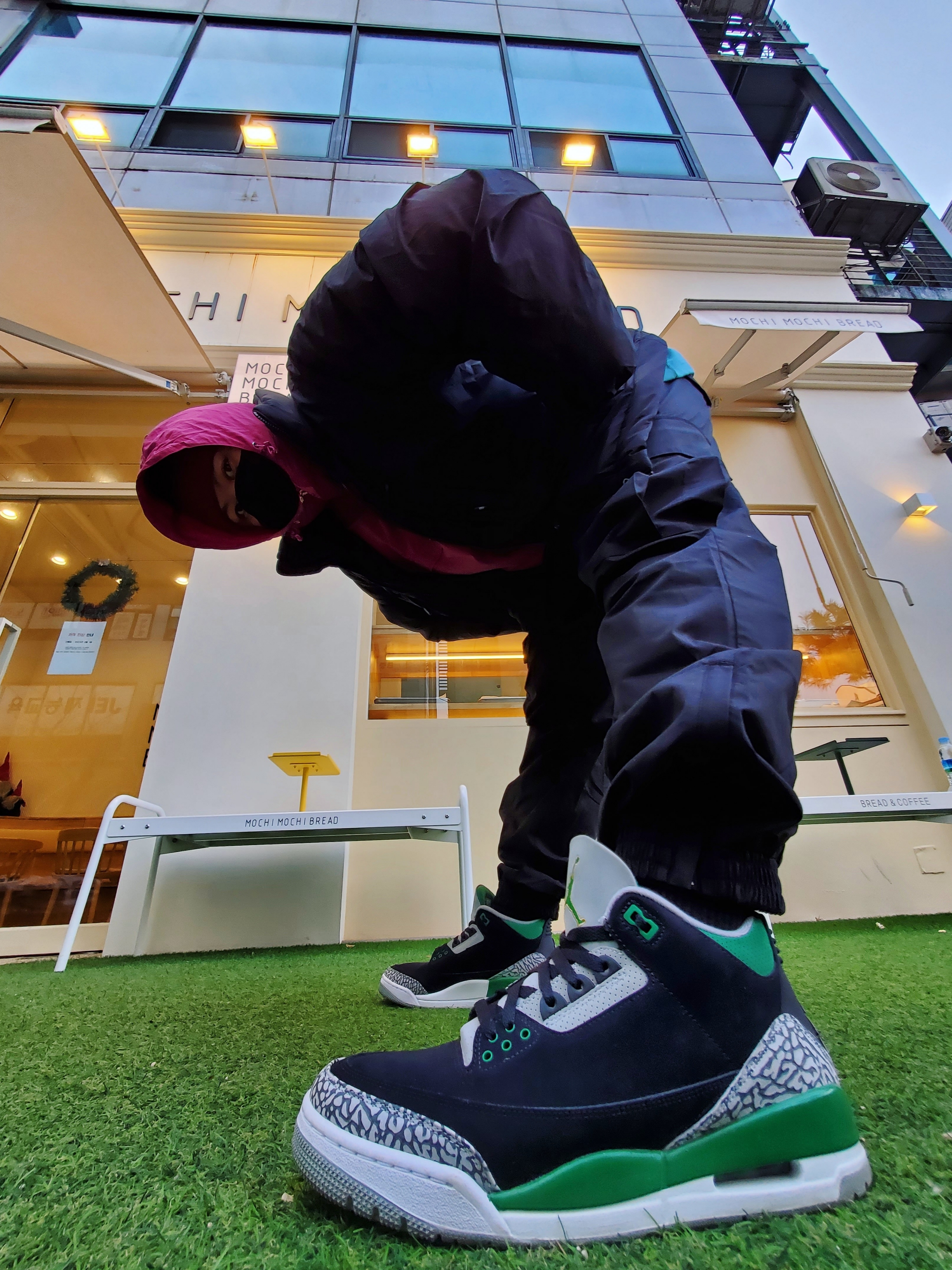 Jordan 3 Retro Pine Green 착용 스타일 - 1