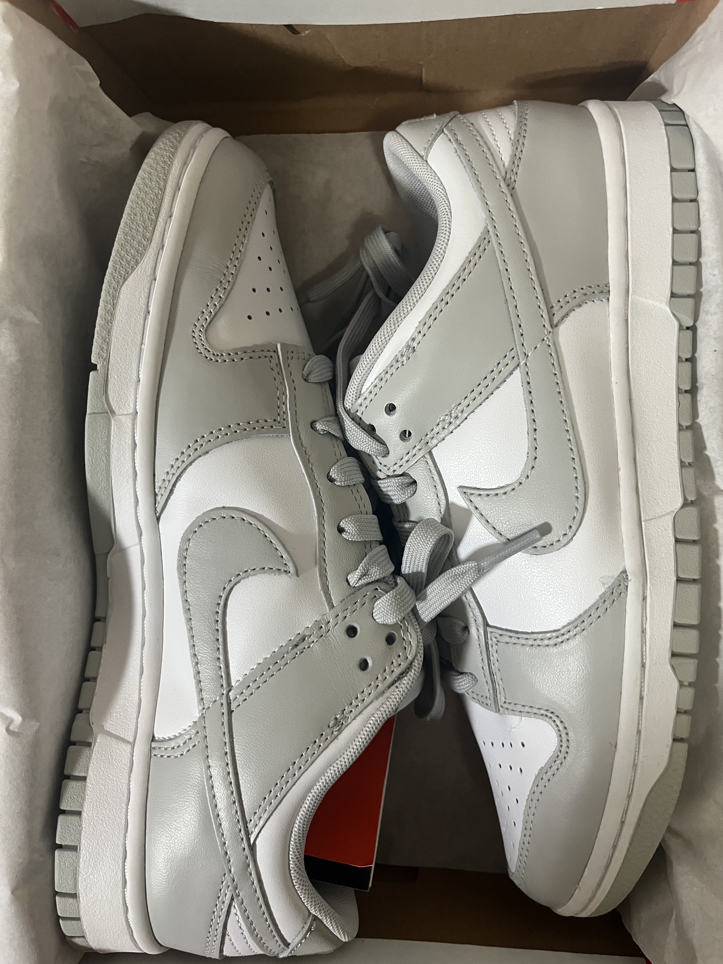 Nike Dunk Low Retro Grey Fog 착용 스타일 - 1