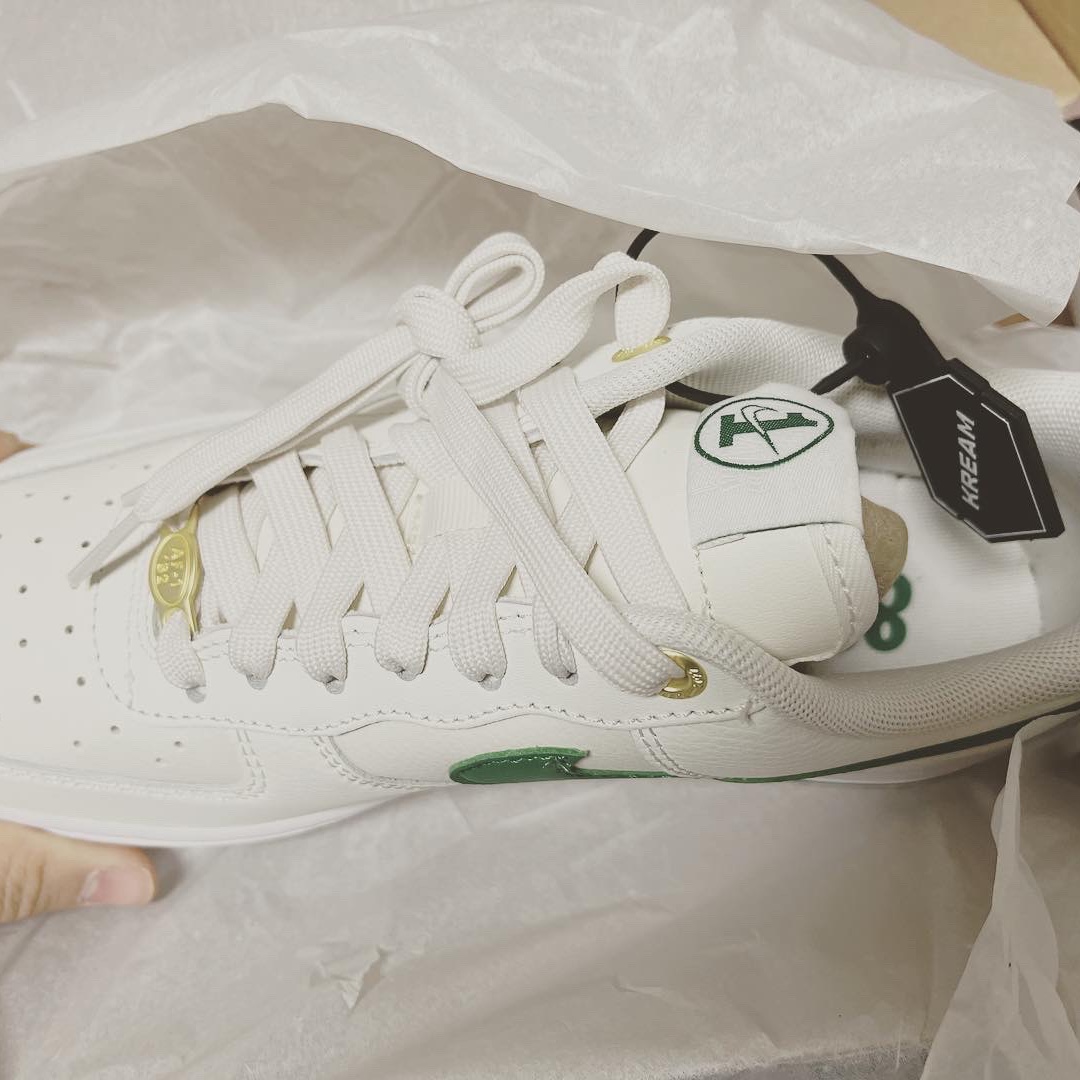 (W) Nike Air Force 1 '07 SE 40th Anniversary Join Forces Sail Malachite 착용 스타일 - 4