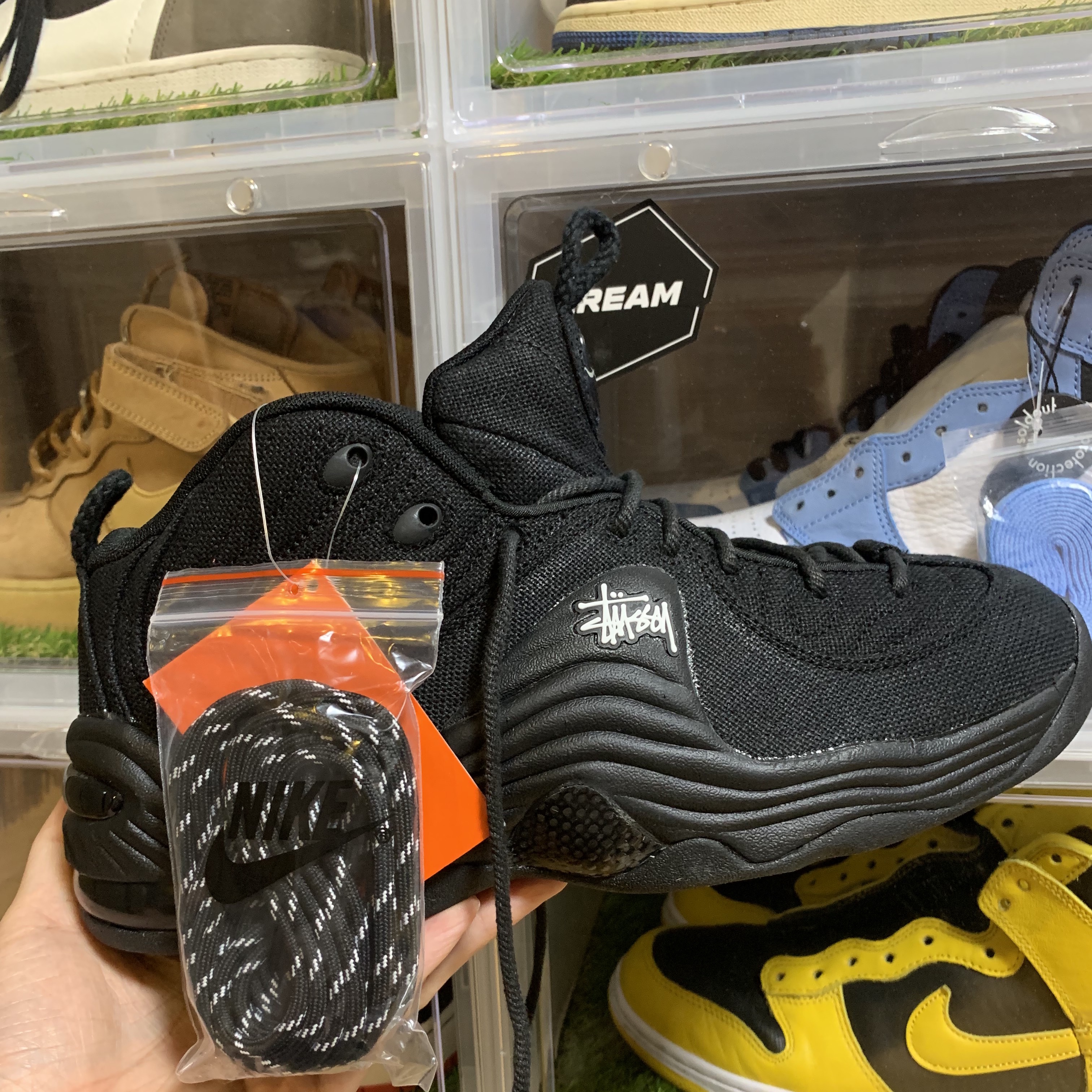 Nike x Stussy Air Penny II Black 착용 스타일