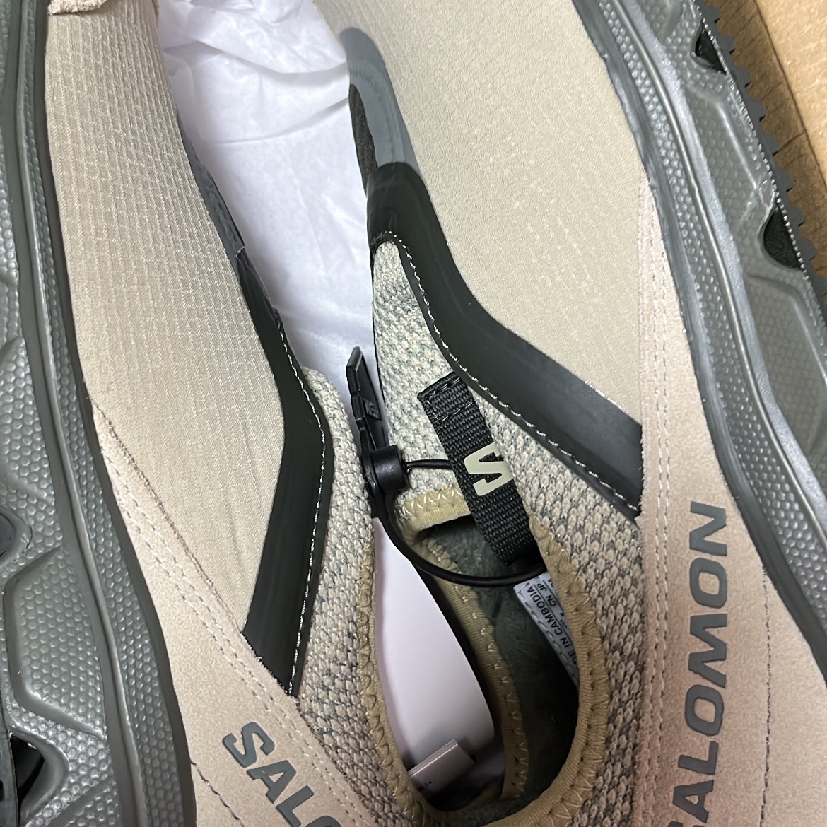 Salomon RX Snug Moss Gray 착용 스타일 - 2