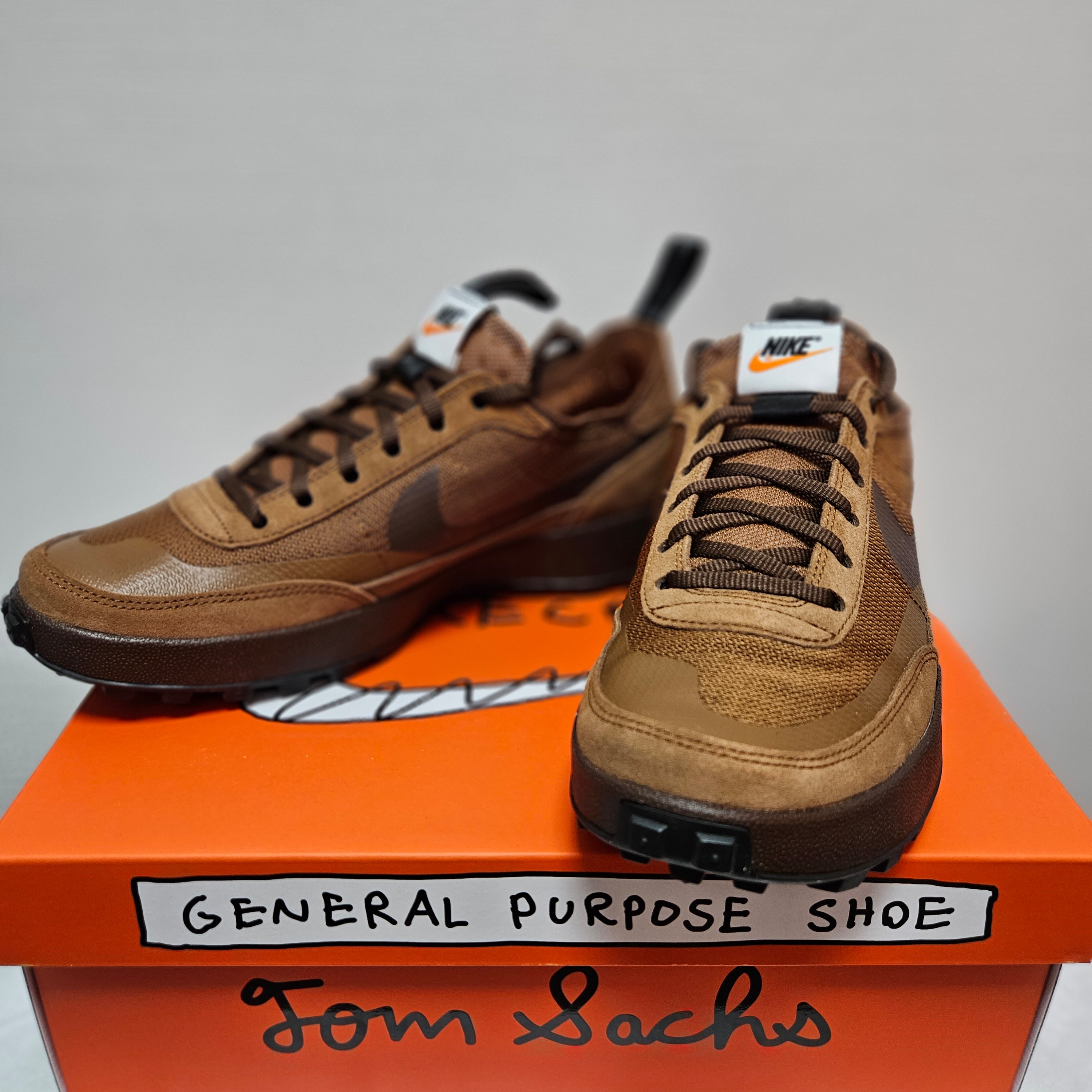 Nike x Tom Sachs General Purpose Shoe Brown 착용 스타일 - 1