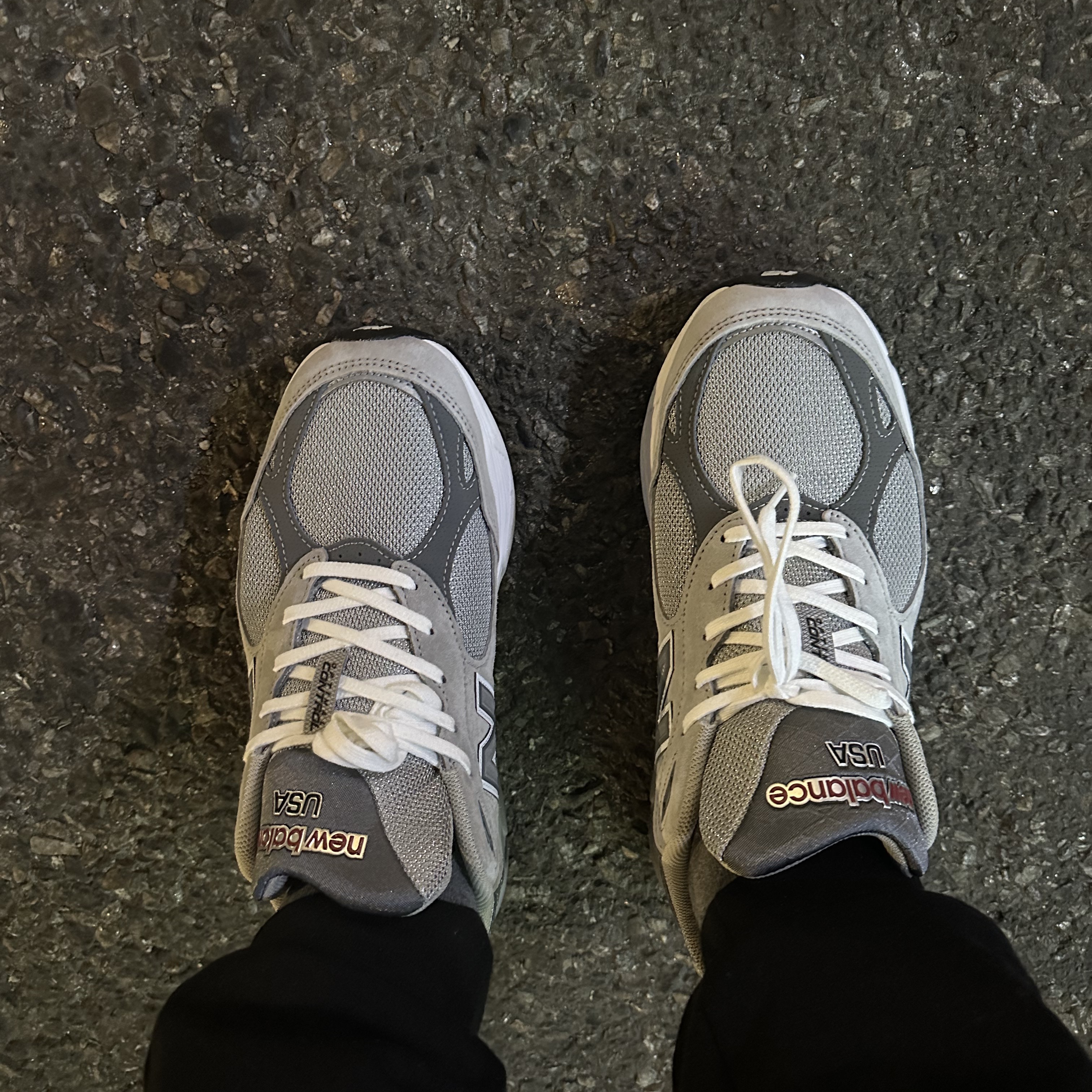 New Balance 990v3 Made in USA Grey - D Standard 착용 스타일