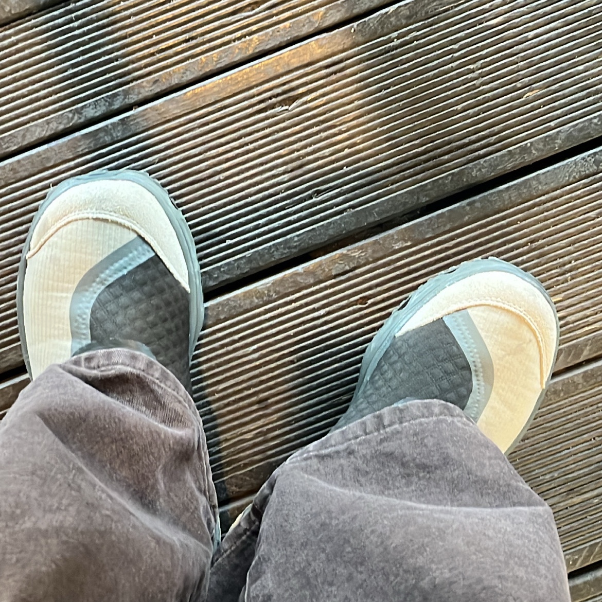 Salomon RX Snug Moss Gray 착용 스타일 - 1