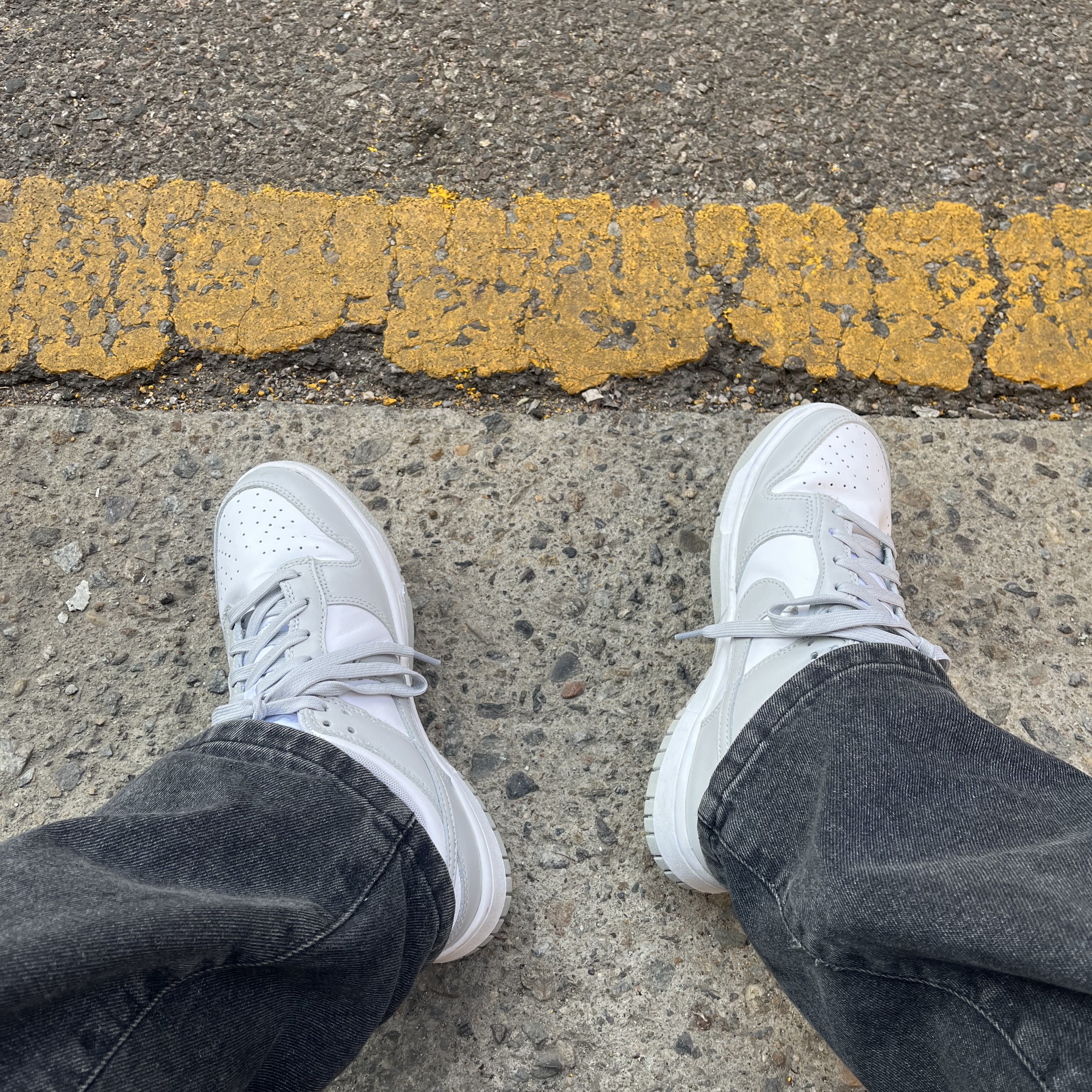 Nike Dunk Low Retro Grey Fog 착용 스타일