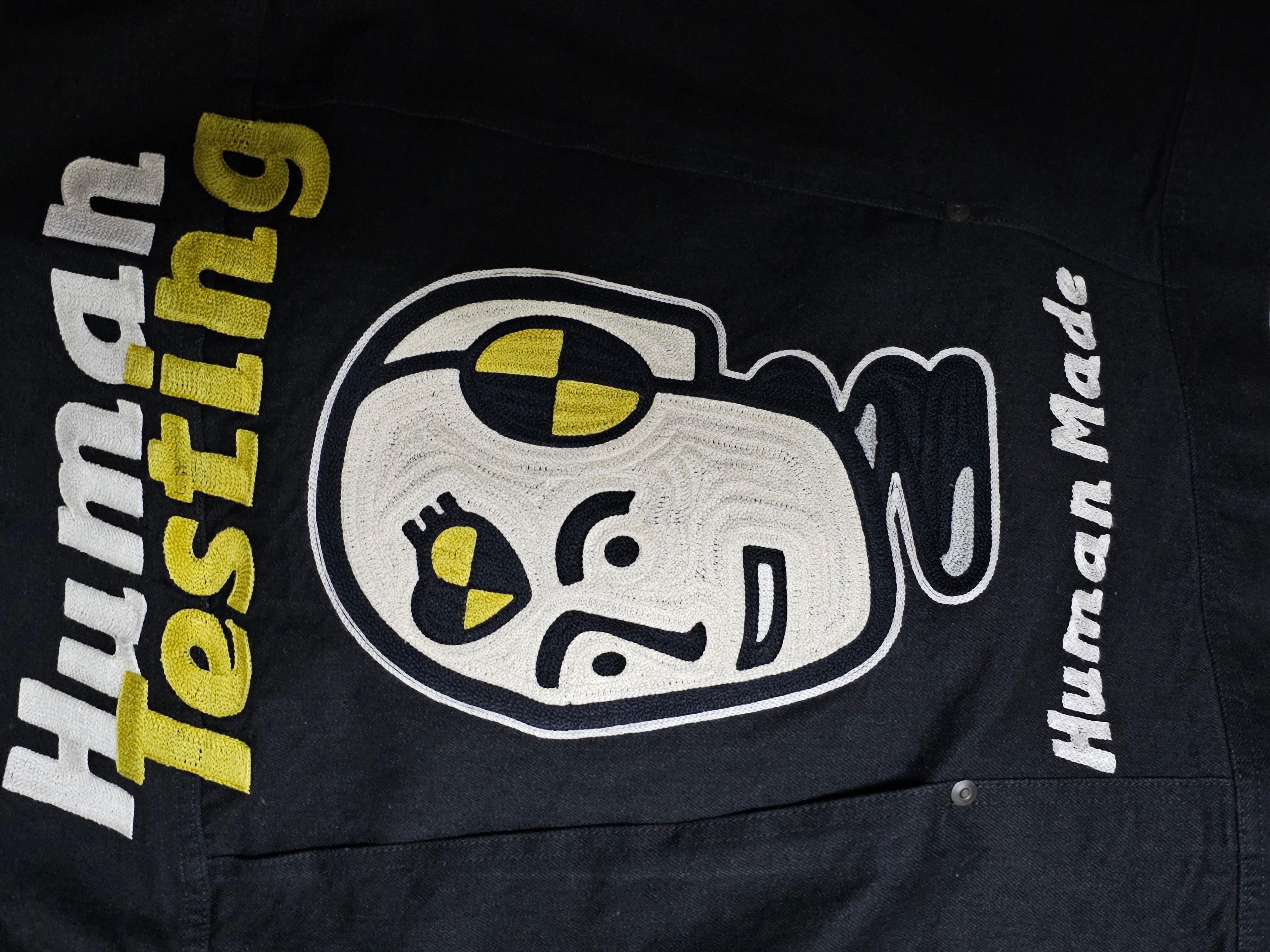 Human Made x A$AP Rocky Human Testing Denim Jacket Black 착용 스타일