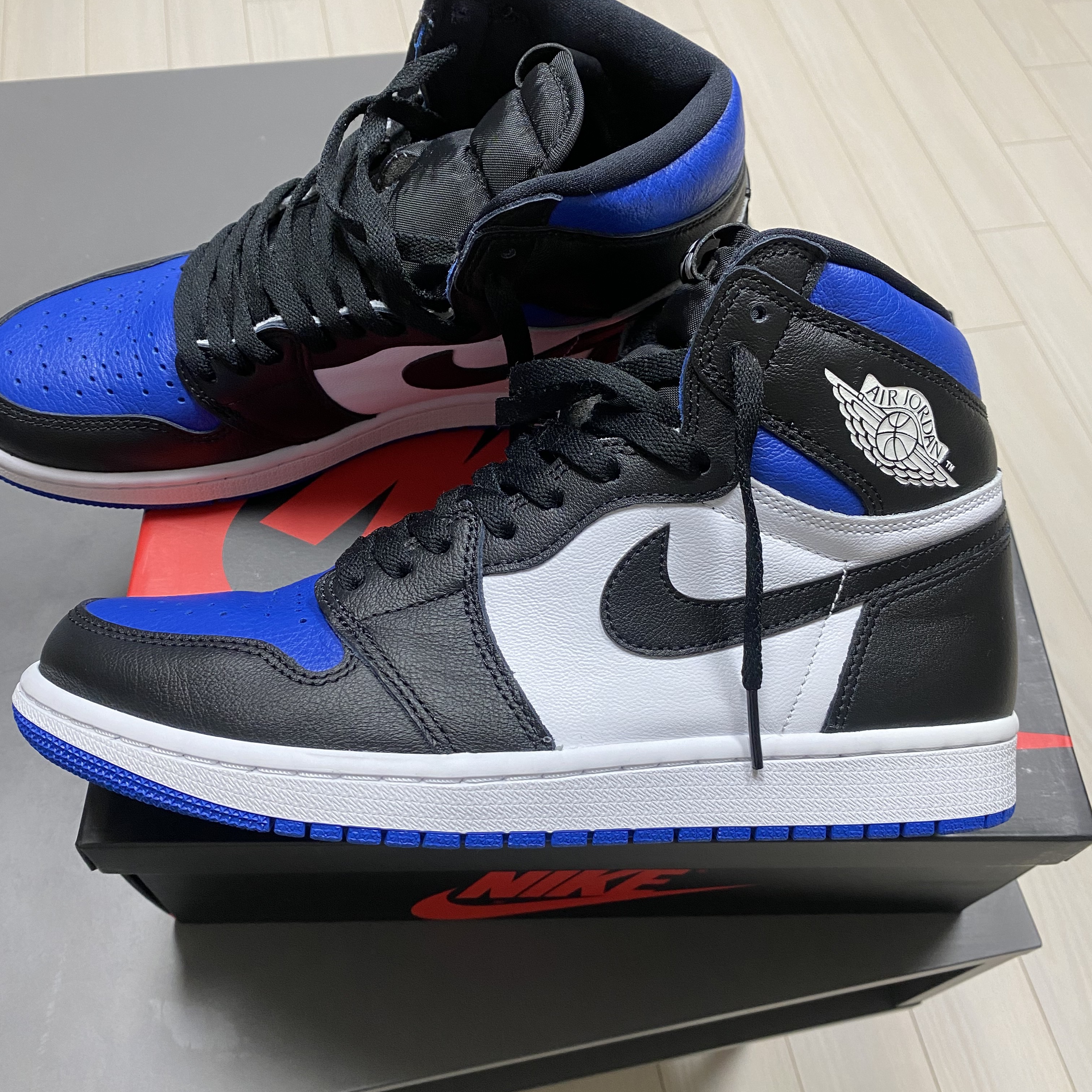 Jordan 1 Retro High OG Royal Toe 착용 스타일