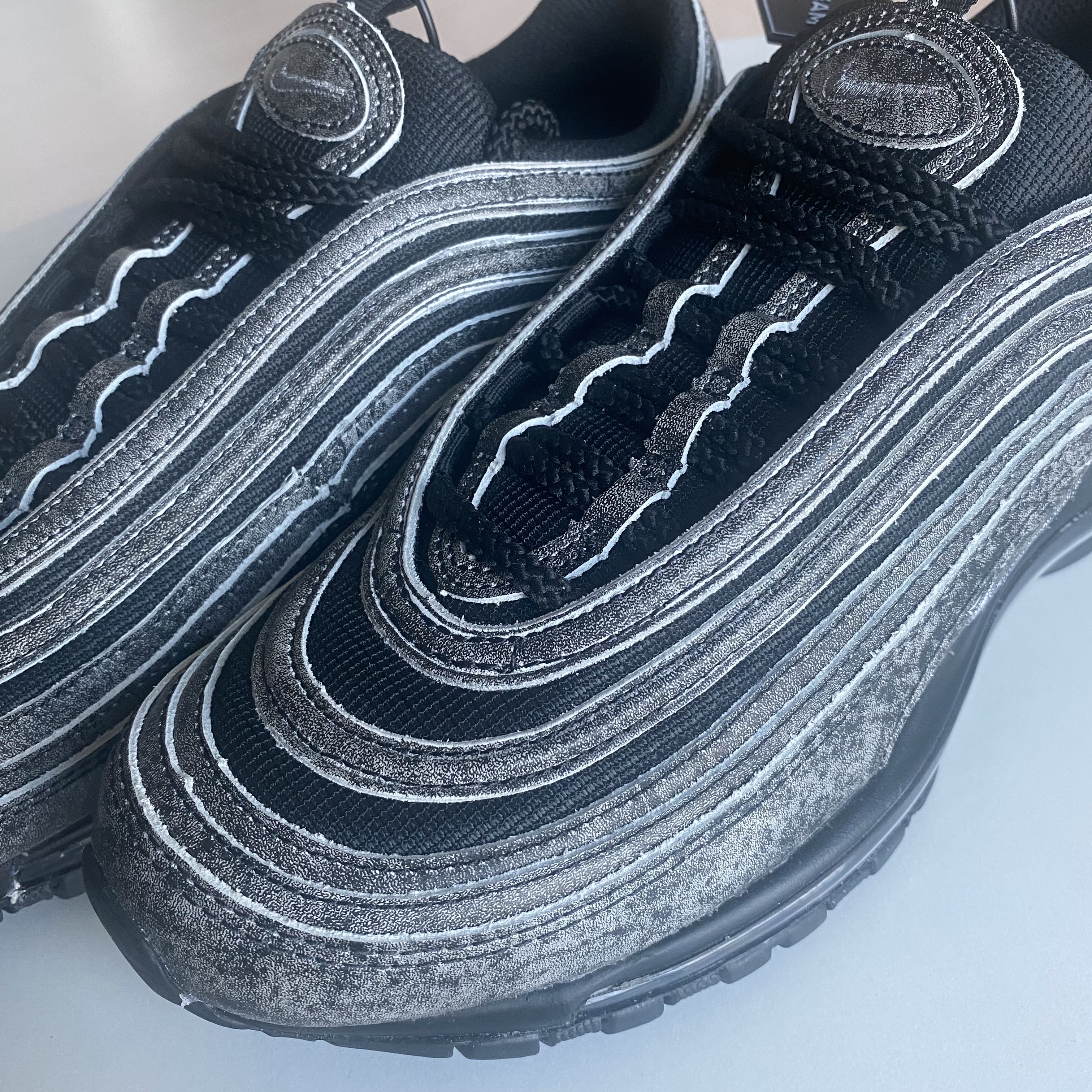 Nike x Comme des Garcons Air Max 97 Black 착용 스타일 - 1