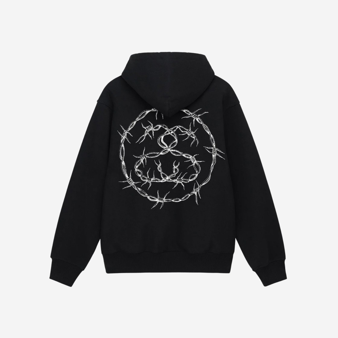 Stussy Barb Hoodie Black 상세 이미지 1