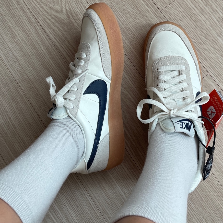 Nike x J.Crew Killshot 2 Sail Midnight Navy 착용 스타일