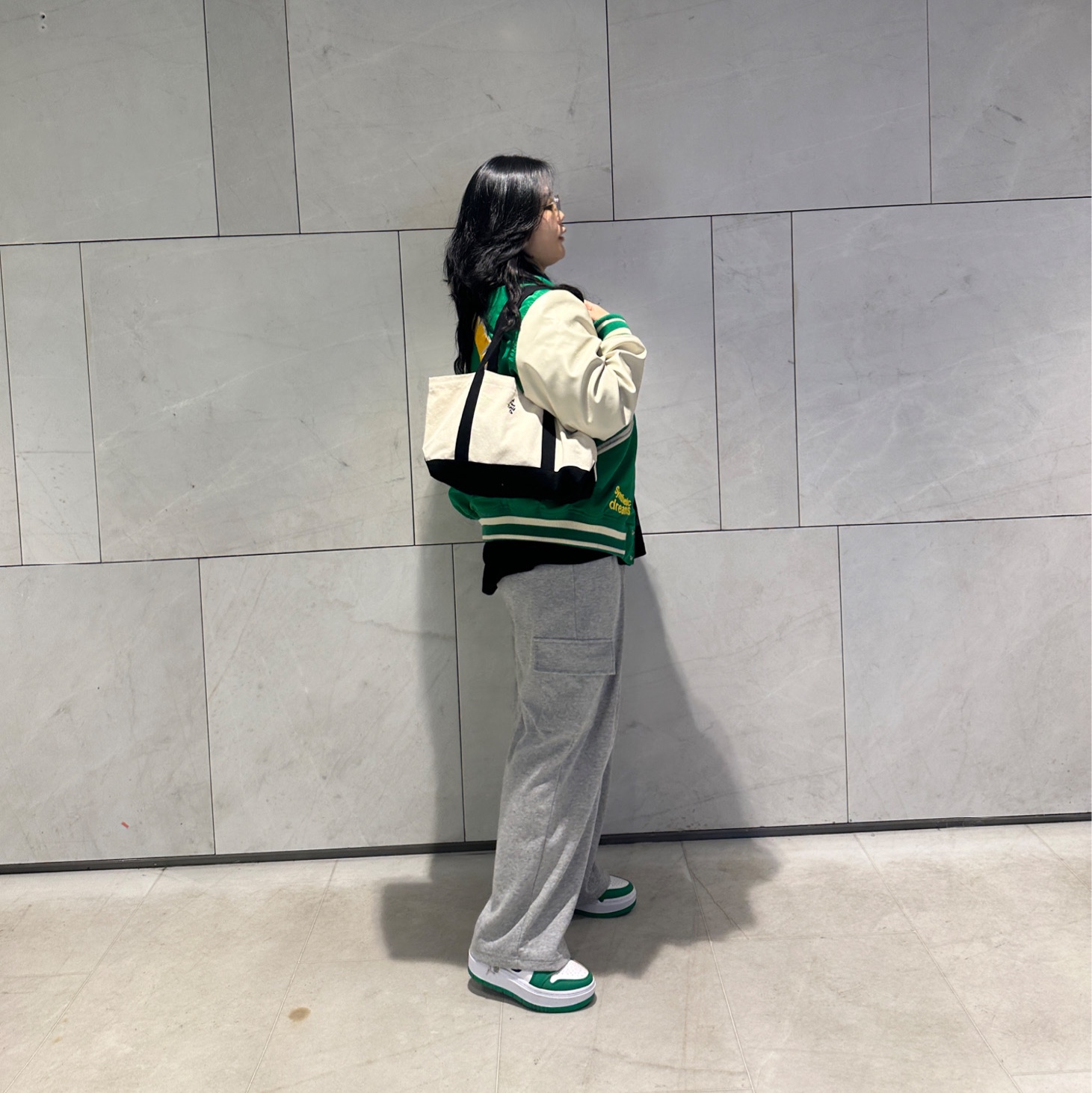(W) Jordan 1 Elevate Low SE Lucky Green 착용 스타일
