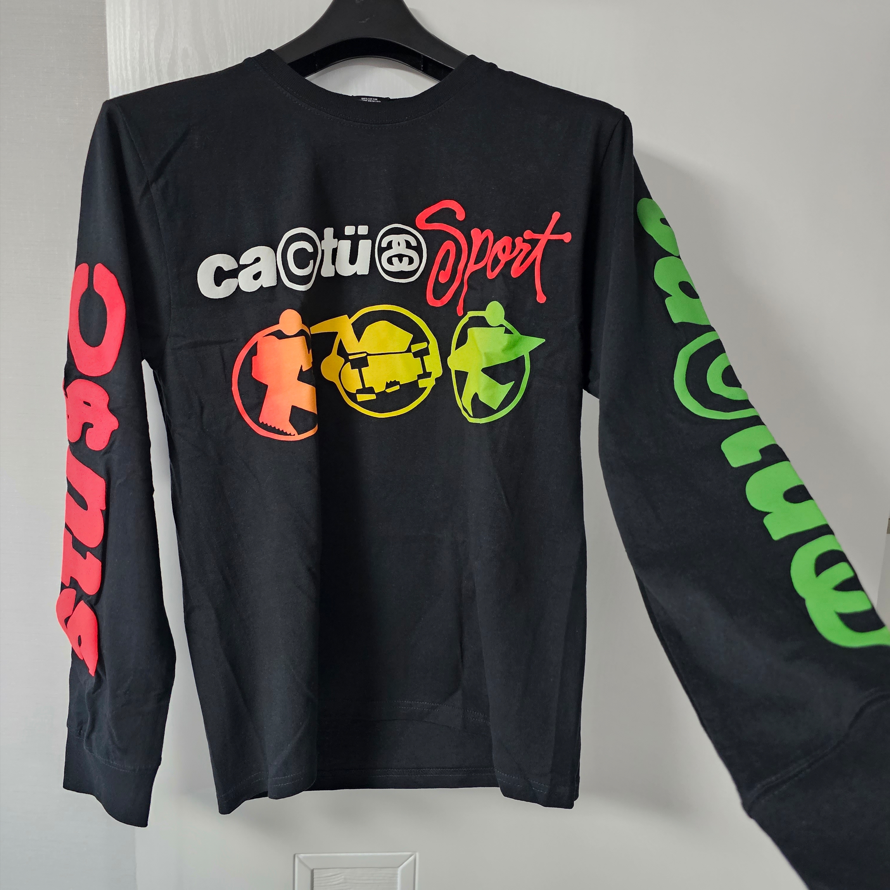 Stussy x Cactus Plant Flea Market Sport LS T-Shirt Black 착용 스타일