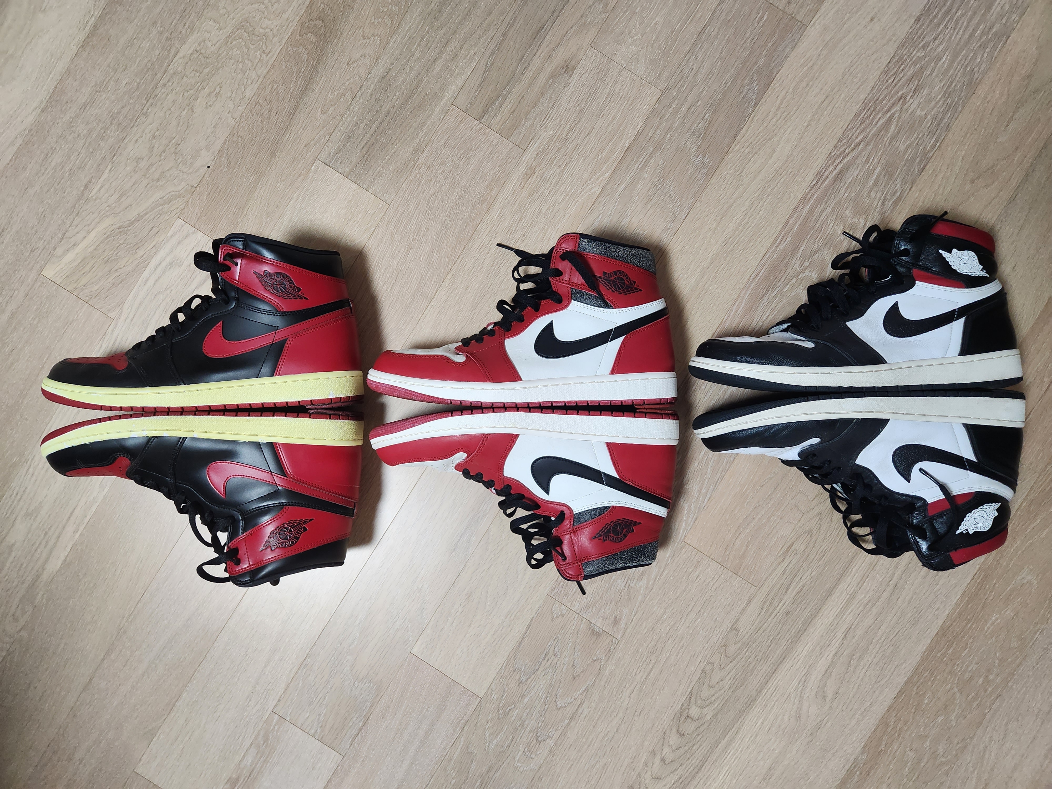 Jordan 1 Retro High OG Bred Banned 2016, Jordan 1 Retro High OG Chicago 2022 착용 스타일