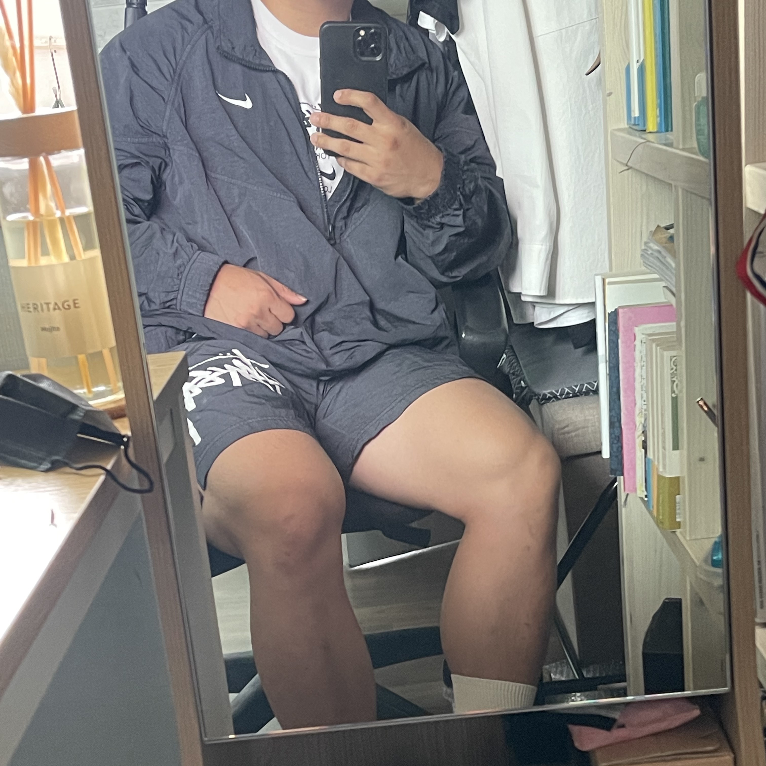 Nike x Stussy WT T-Shirt White - US/EU, Nike x Stussy Water Shorts Off Noir 착용 스타일