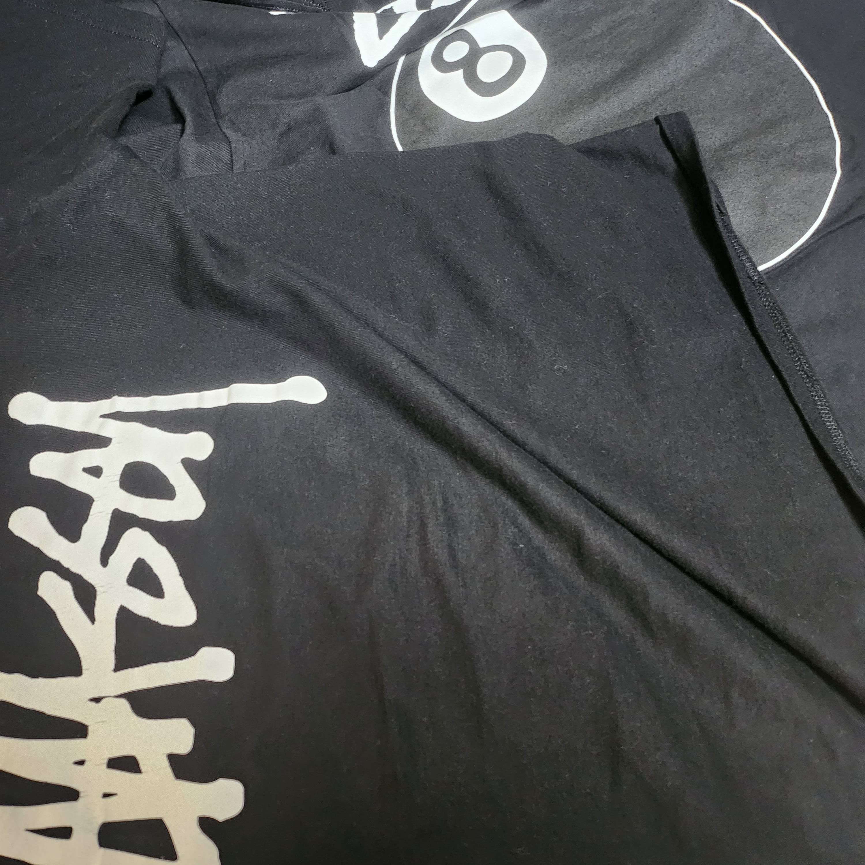 Stussy 8 Ball T-Shirt Black - 22SS, Stussy Basic Stussy T-Shirt Black 2022 착용 스타일