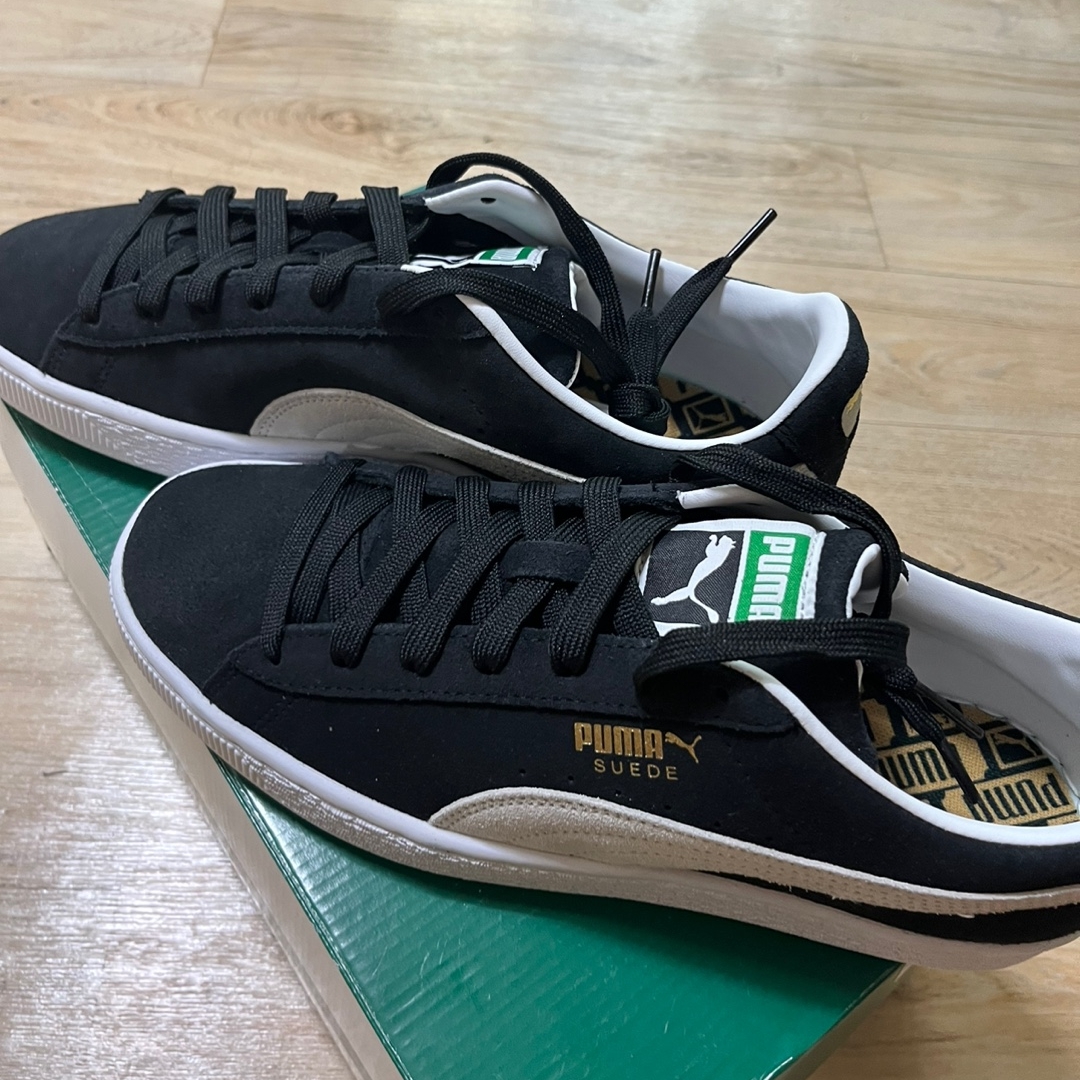 Puma Suede Classic XXI Black White 착용 스타일