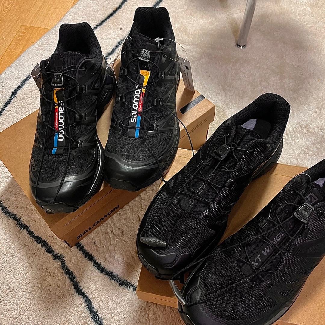 Salomon XT-6 ADV Black, Salomon XT-Wings 2 ADV Black 착용 스타일 - 1