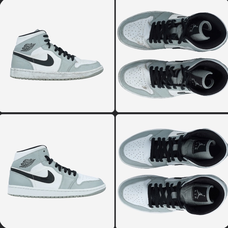 Jordan 1 Mid Light Smoke Grey 착용 스타일