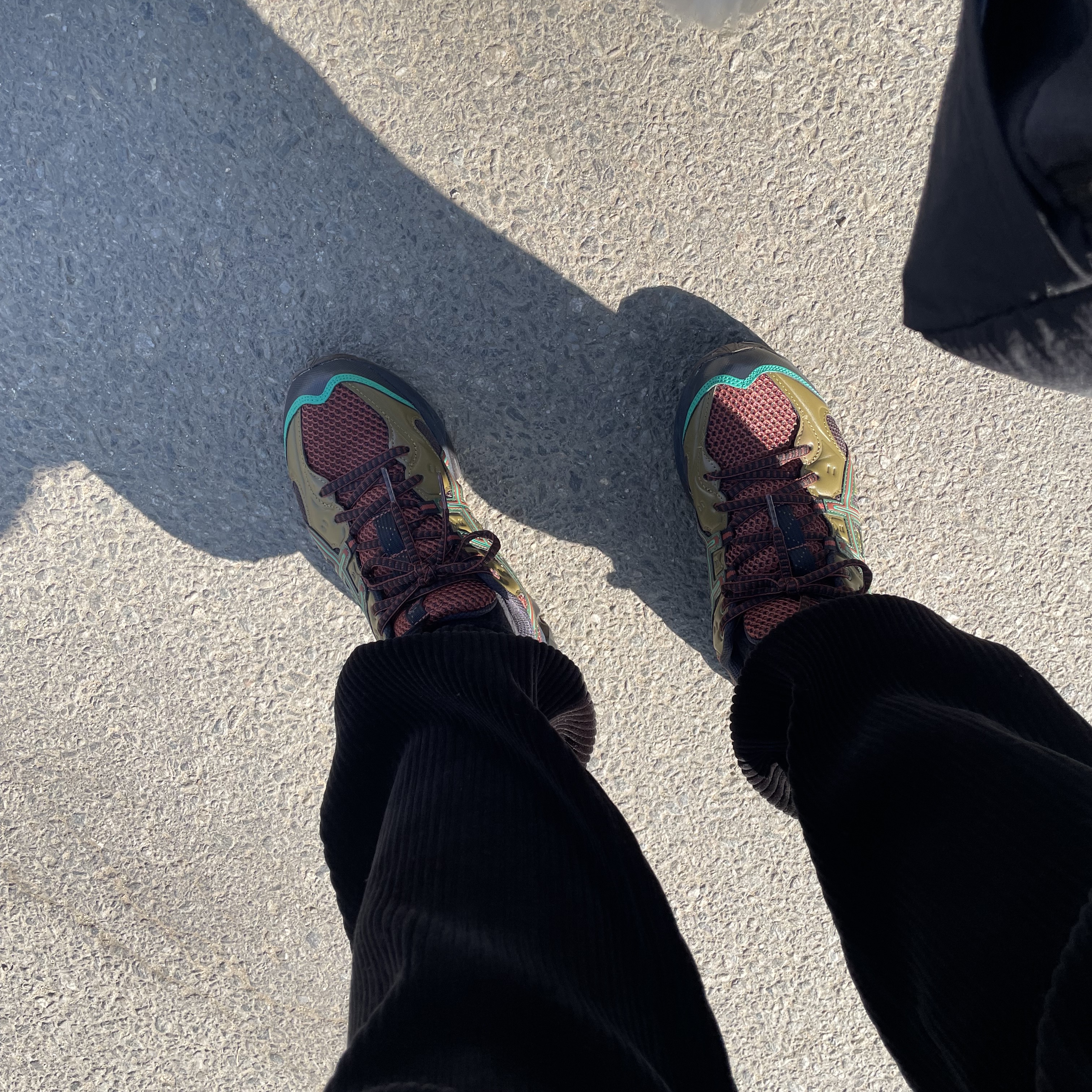 Asics US3-S Gel-Quantum 360 VII Kiso Fir Green 착용 스타일