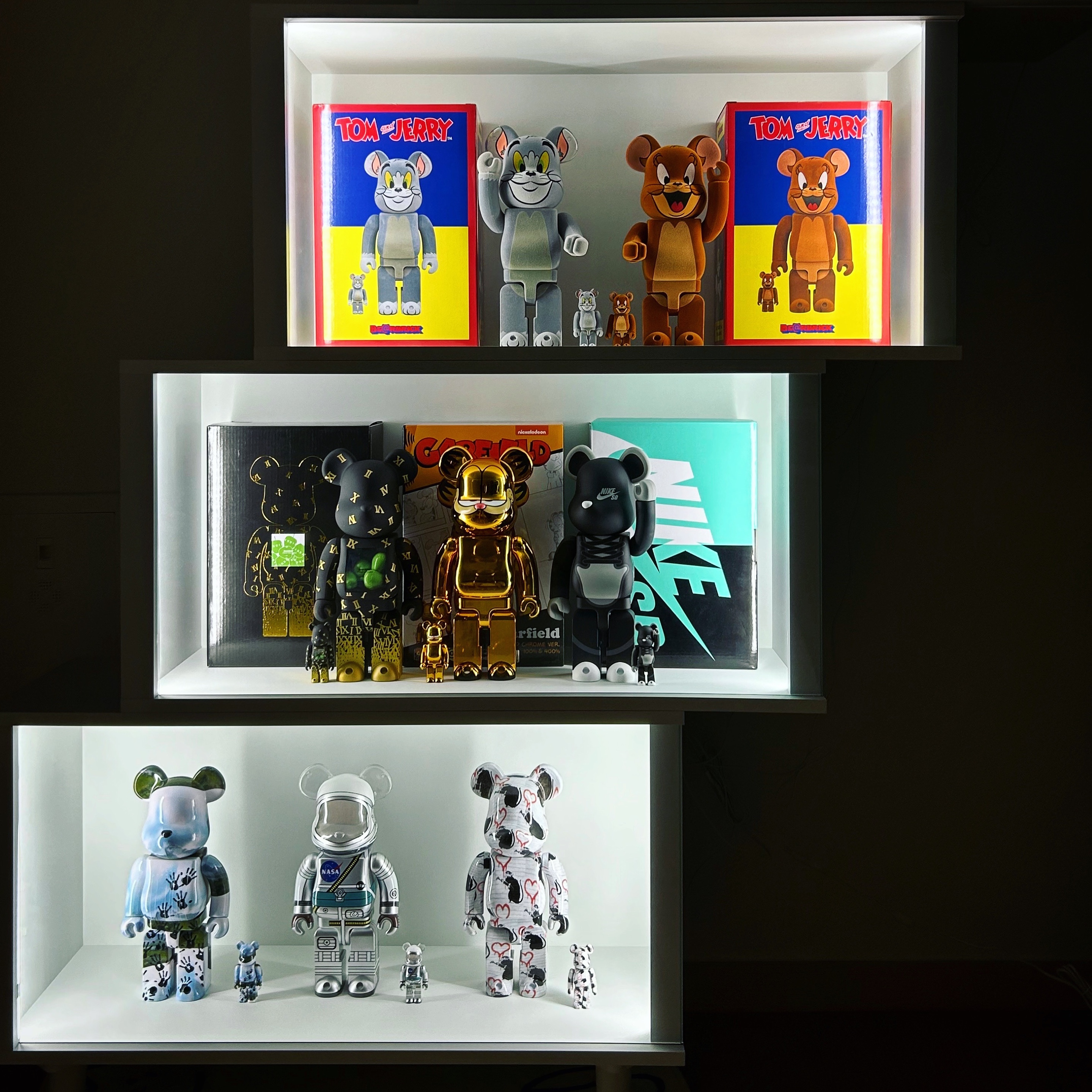 Bearbrick Project Mercury Astronaut 100% & 400% Set 착용 스타일