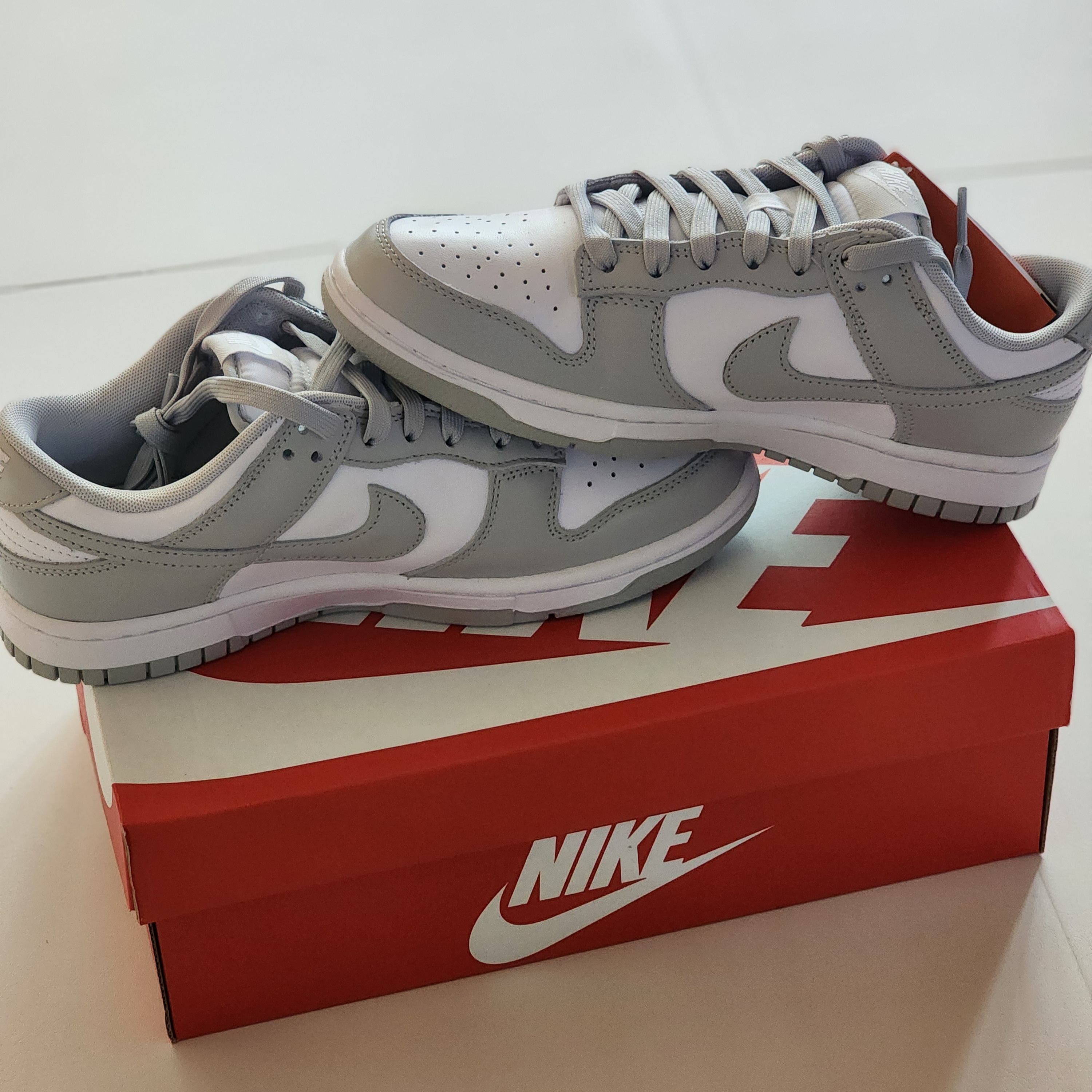Nike Dunk Low Retro Grey Fog 착용 스타일 - 1