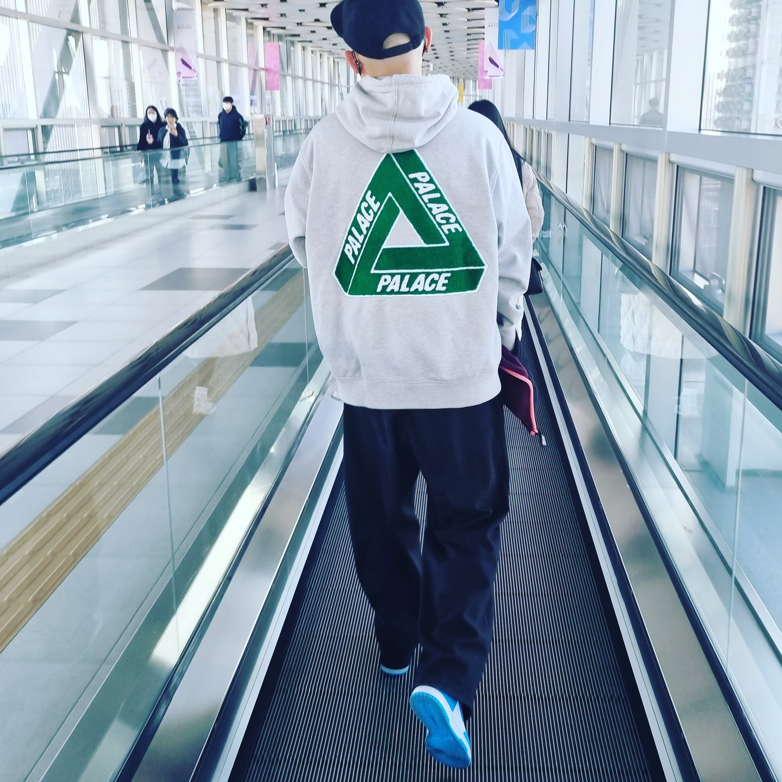 Palace Tri-Chenille Hood Grey Marl - 20SS, Nike Dunk High Retro Championship Blue 착용 스타일