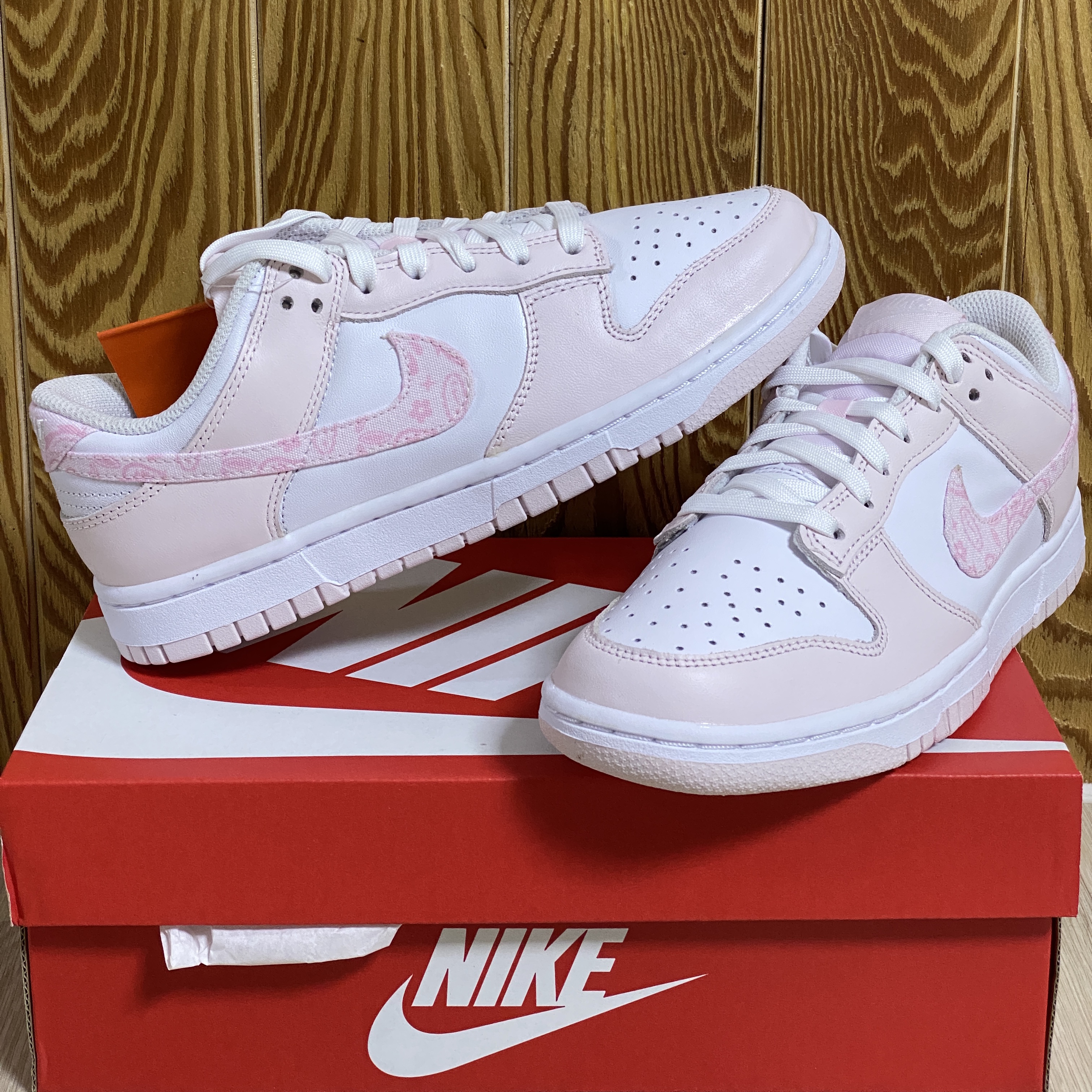 (W) Nike Dunk Low Pearl Pink 착용 스타일