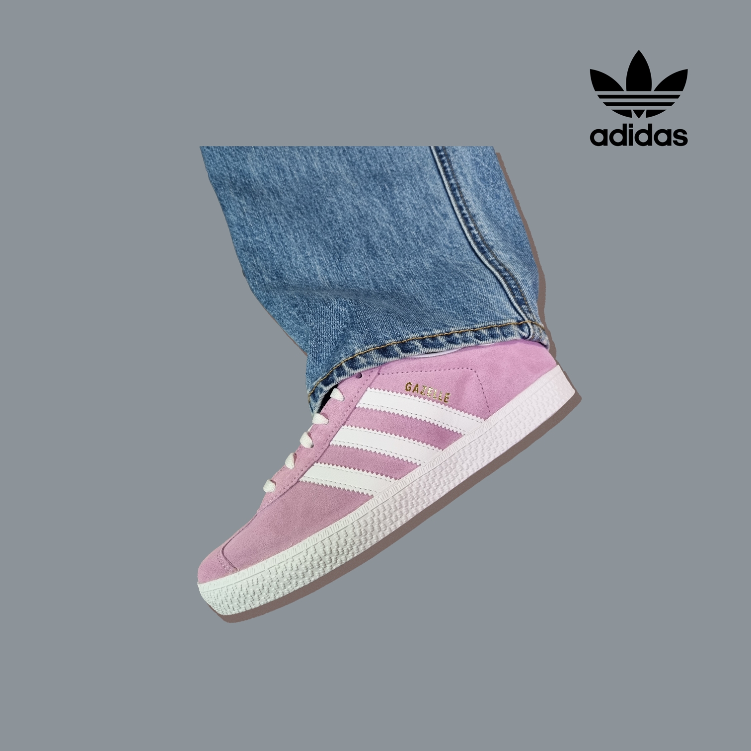 (J) Adidas Gazelle Bliss Lilac 착용 스타일 - 2