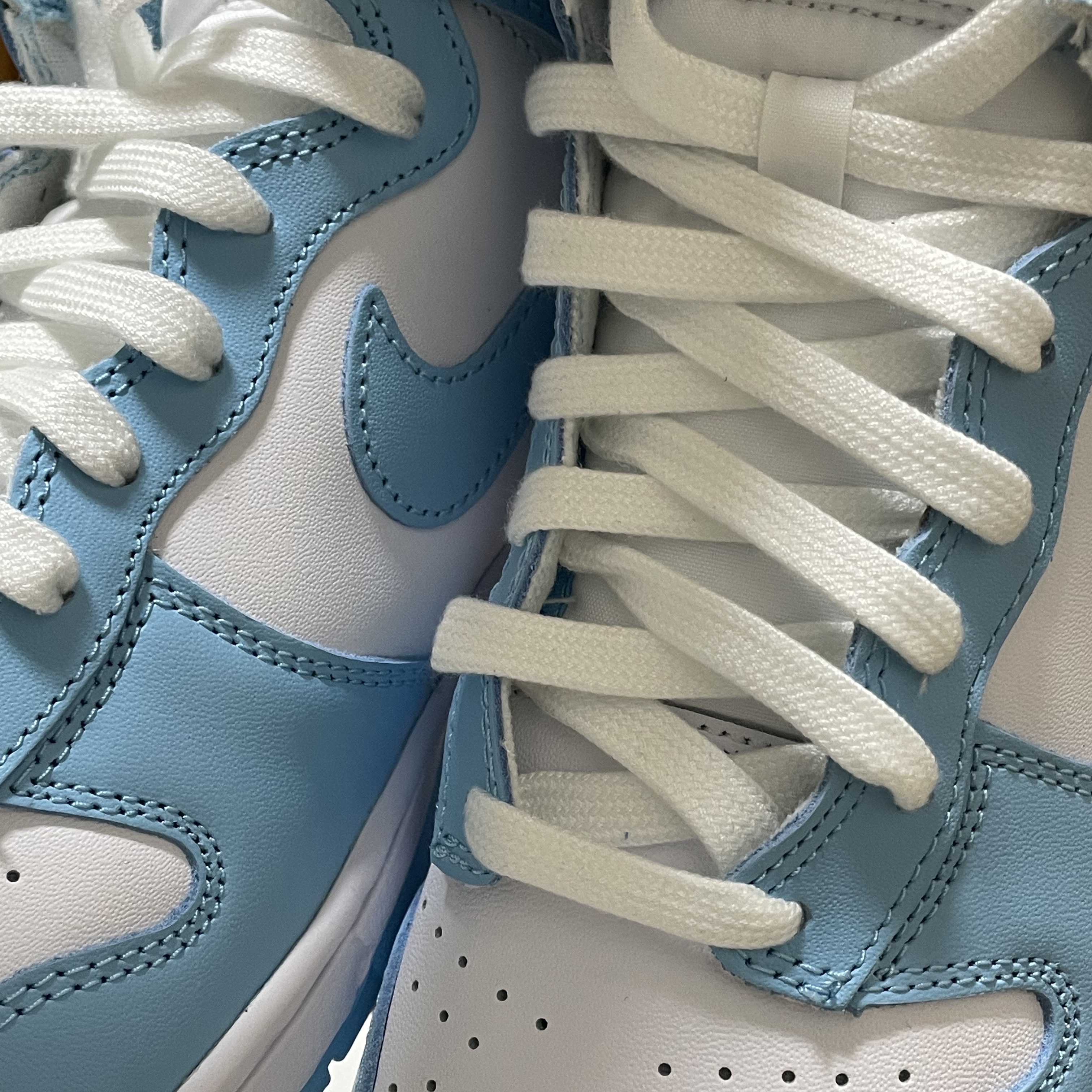 Nike Dunk High Retro Blue Chill 착용 스타일 - 2