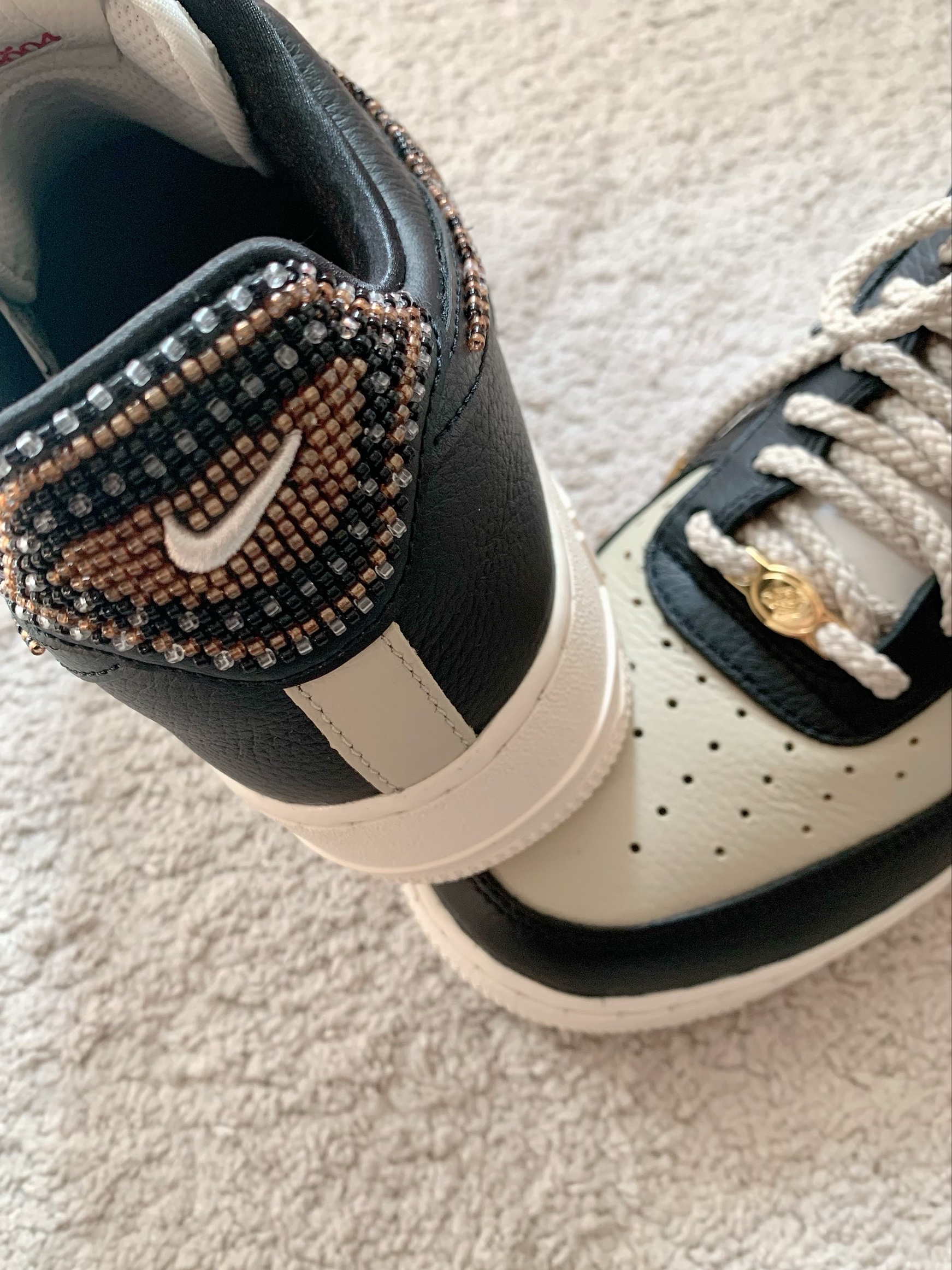 (W) Nike x Premium Goods Air Force 1 Low Black Sand 착용 스타일 - 2