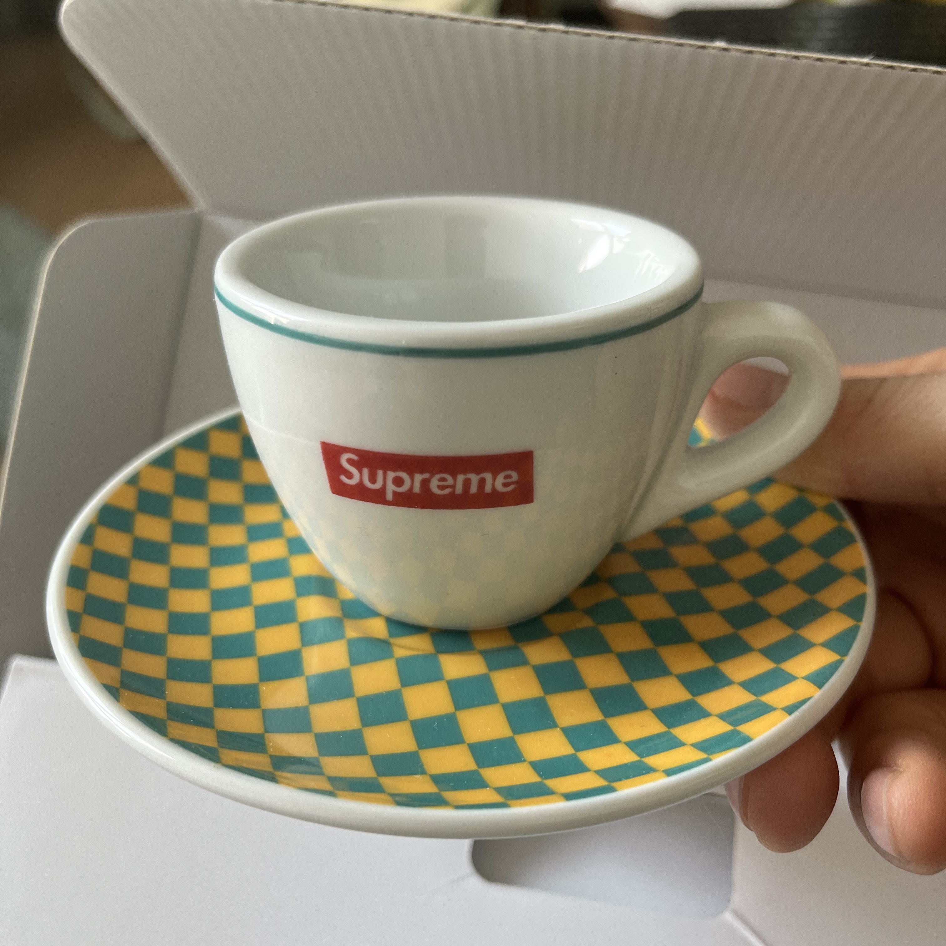 Supreme x IPA Porcellane Aosta Espresso Set Teal (Set of 2) 착용 스타일 - 1