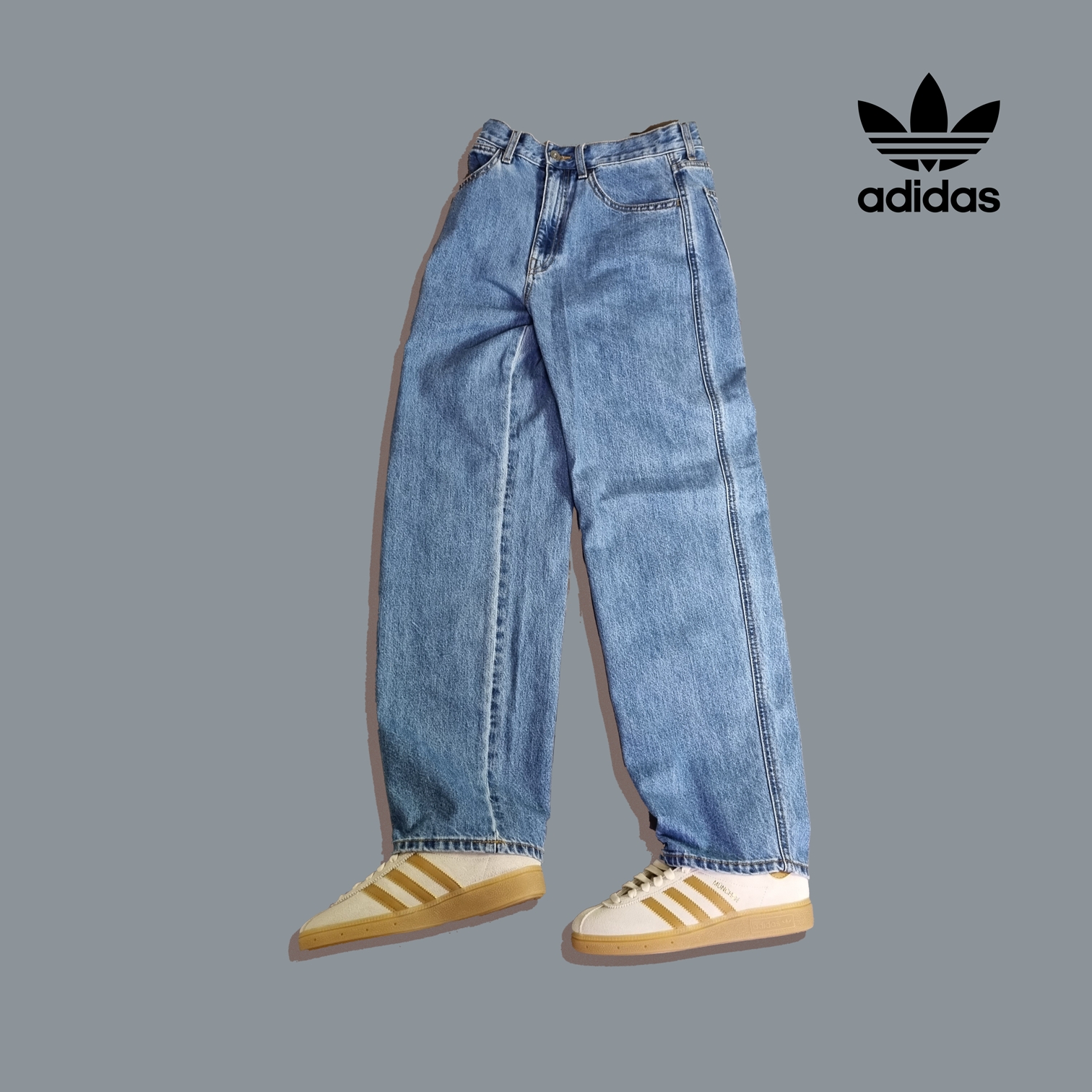 Adidas City Series Munchen Cream White Mesa 착용 스타일 - 1