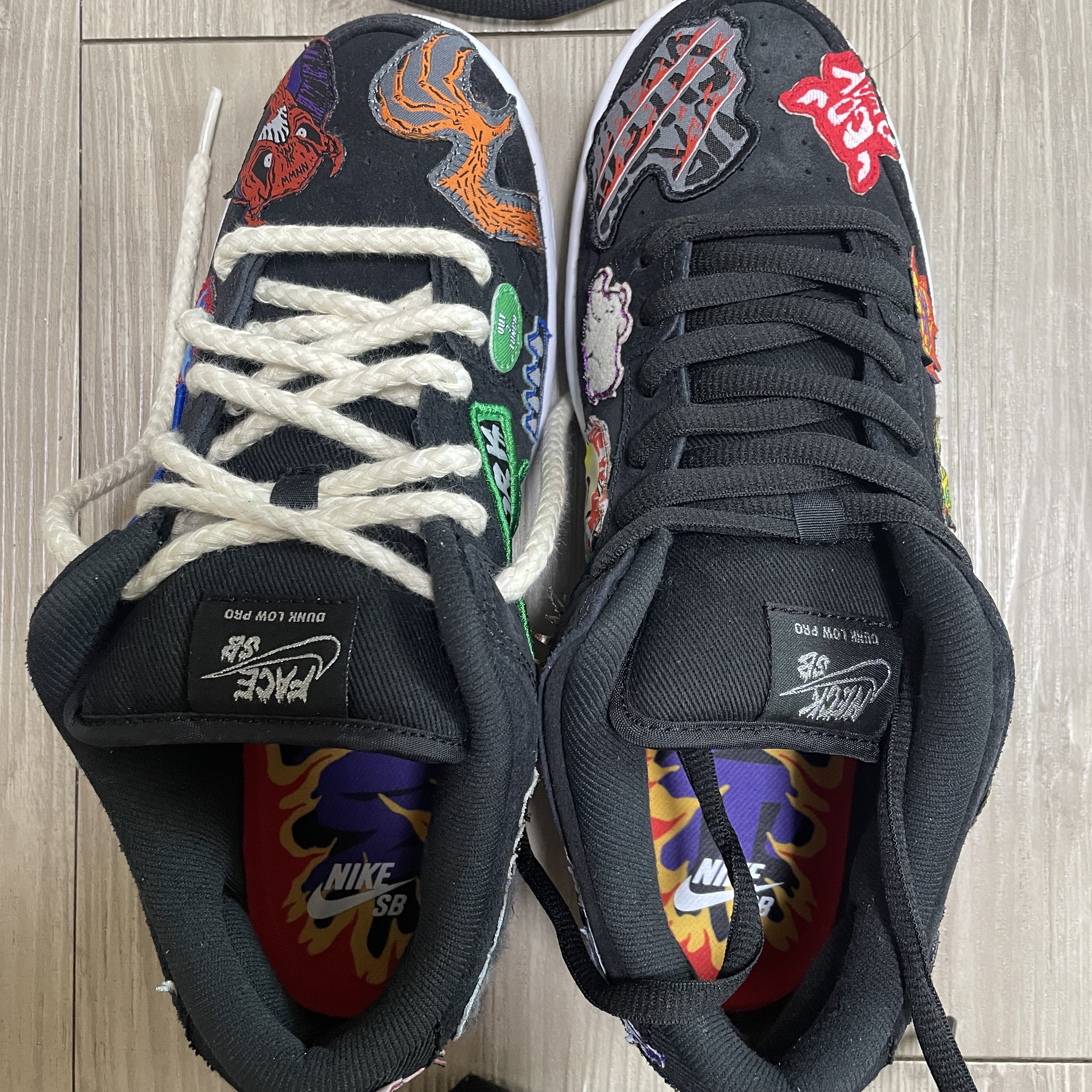 Nike x Neckface SB Dunk Low Pro Black 착용 스타일 - 4