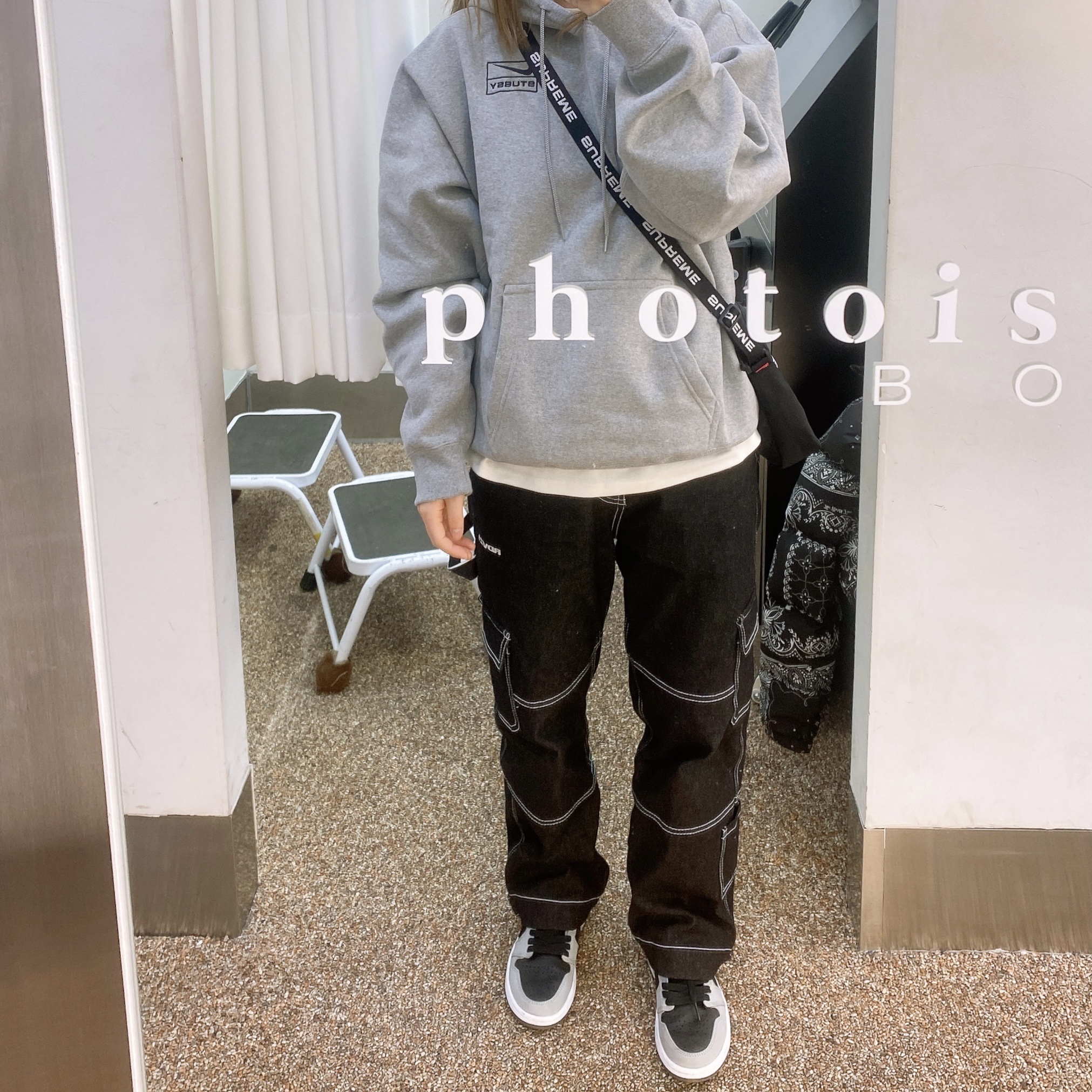 Nike x Stussy NRG RA Pullover Hoodie Dark Grey Heather (DJ9488-063), Supreme Shoulder Bag Black - 22FW 착용 스타일 - 2