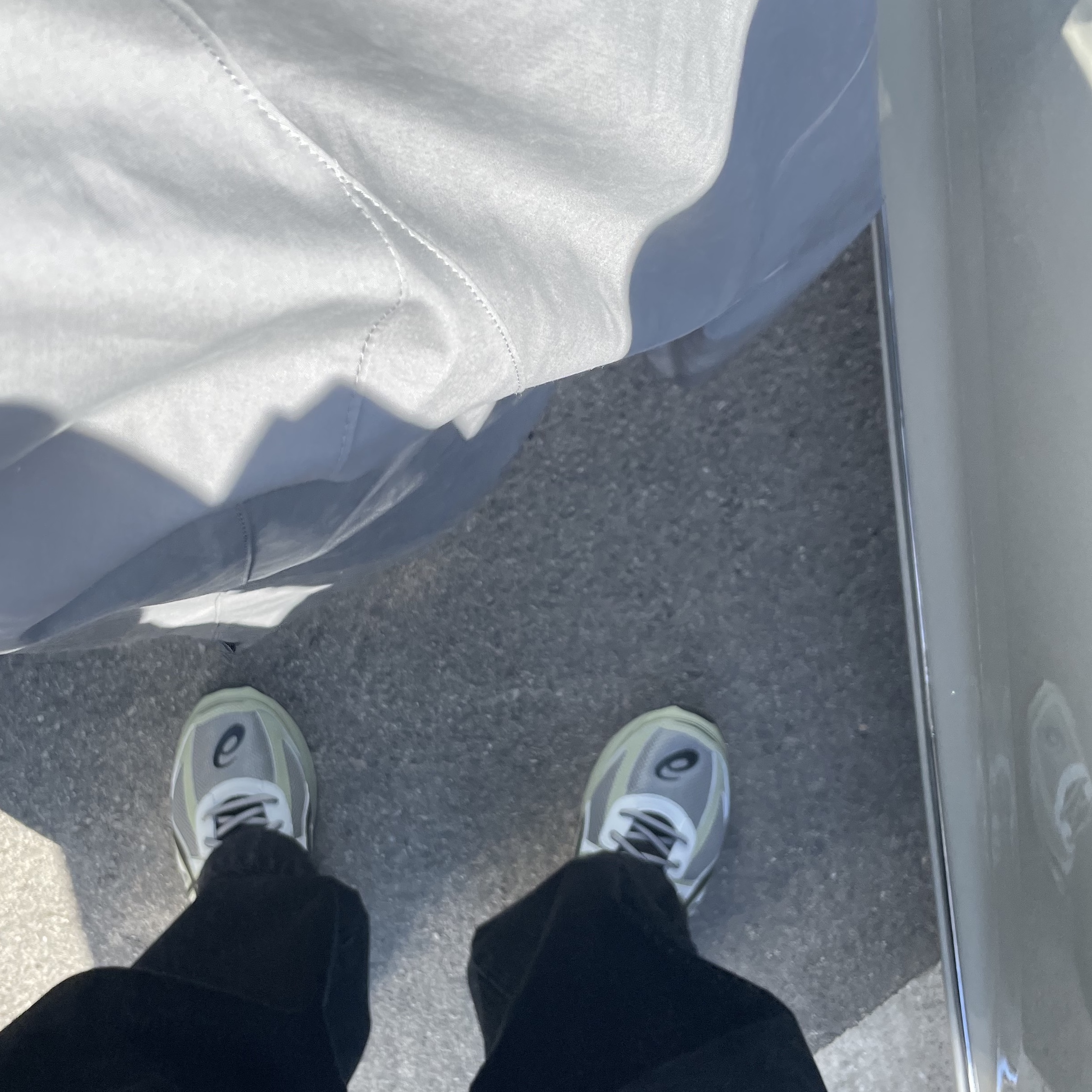 Asics Jog 100 S Sheet Rock - 2E Wide 착용 스타일