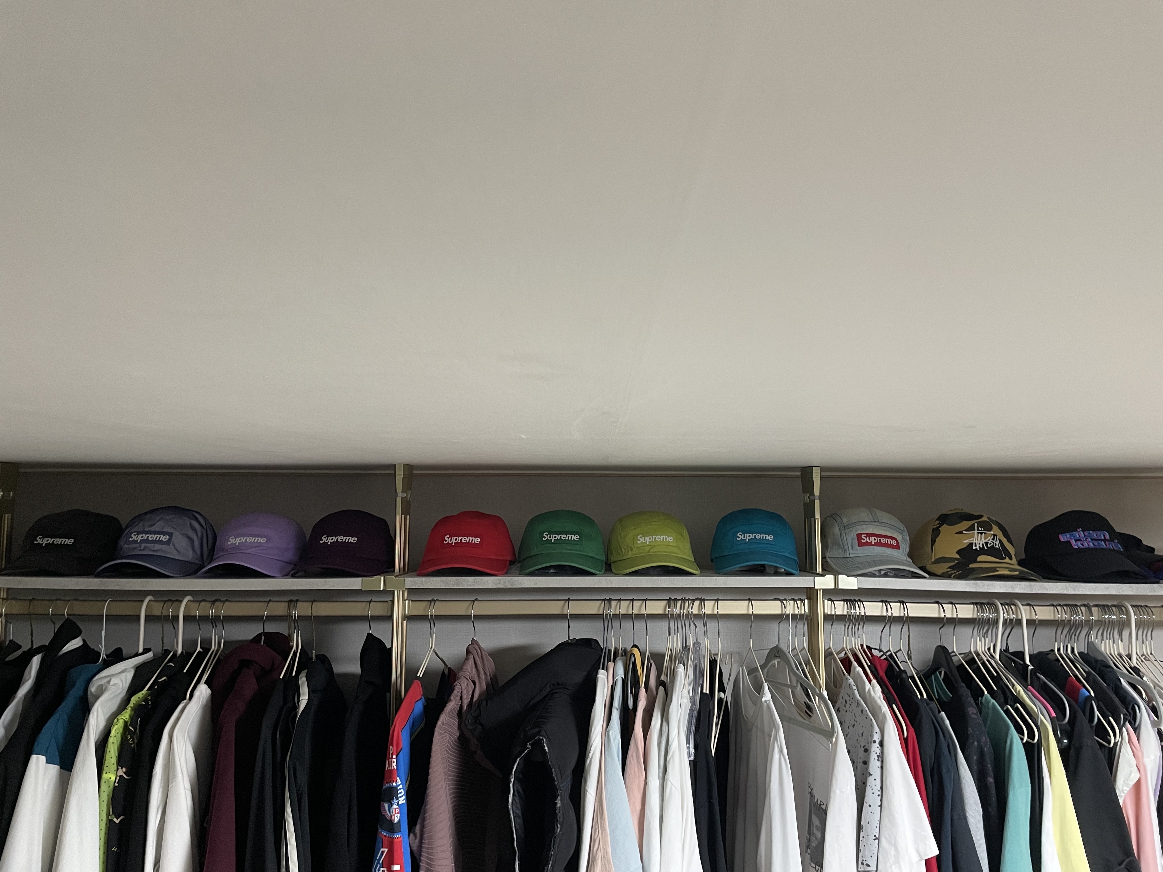 Supreme Glow Ripstop Camp Cap Green - 22FW, Supreme Washed Chino Twill Camp Cap Denim - 21FW 착용 스타일