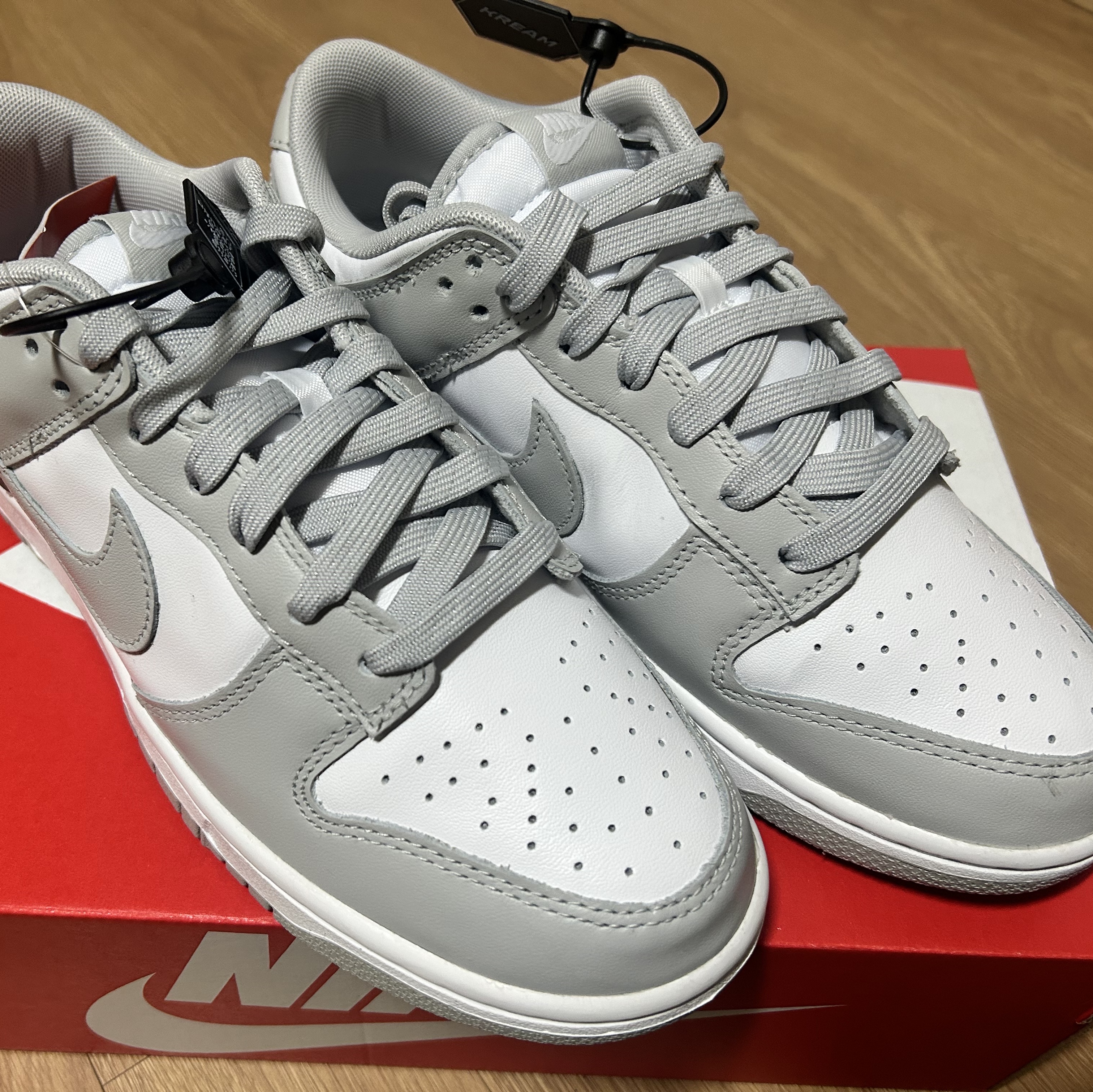 Nike Dunk Low Retro Grey Fog 착용 스타일 - 2