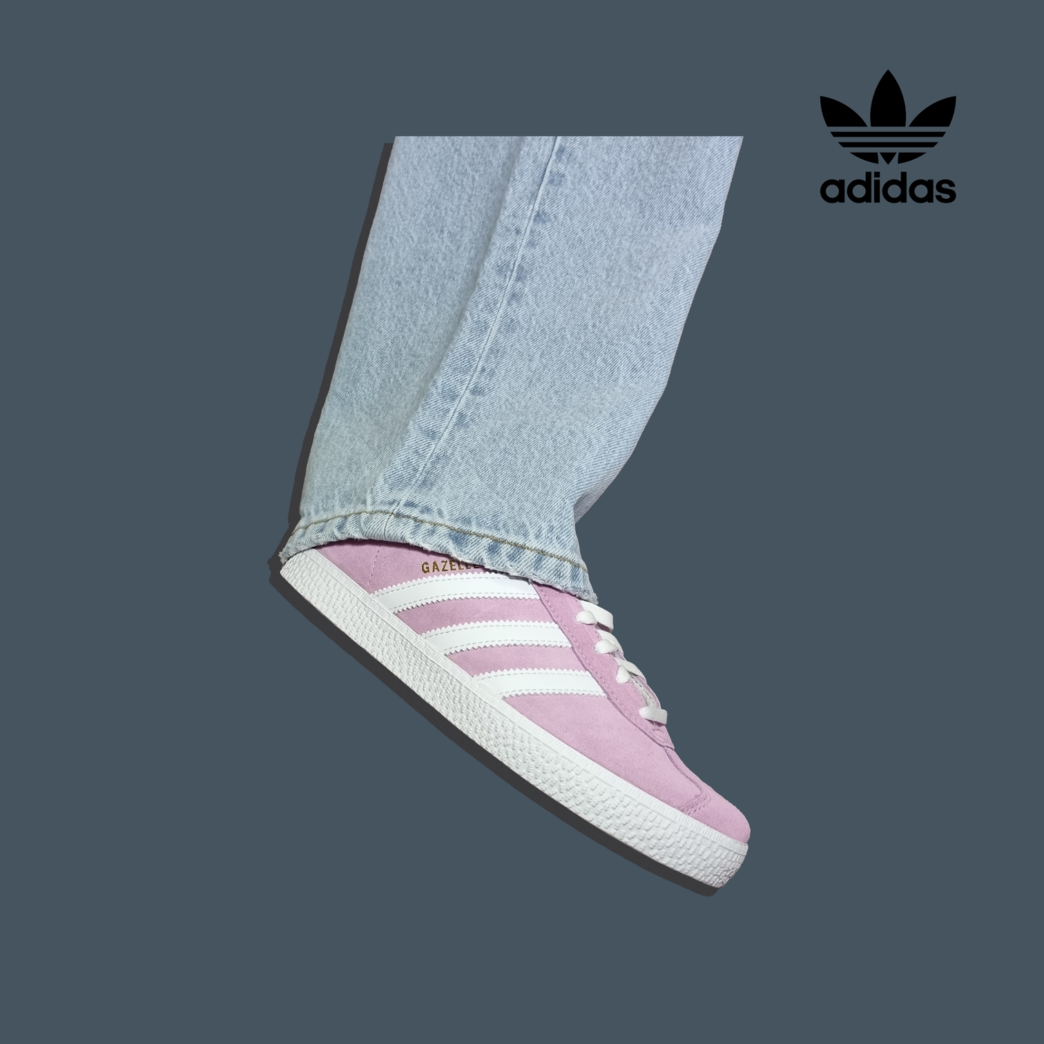 (J) Adidas Gazelle Bliss Lilac 착용 스타일 - 2