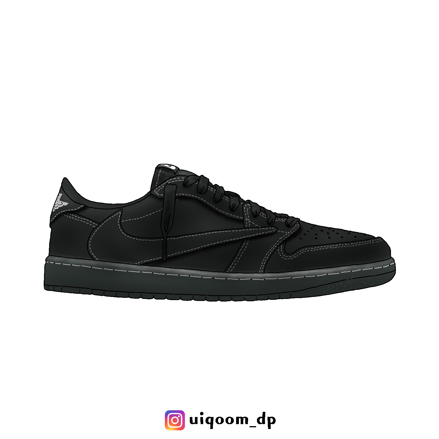 Jordan 1 x Travis Scott Retro Low OG SP Black Phantom 착용 스타일