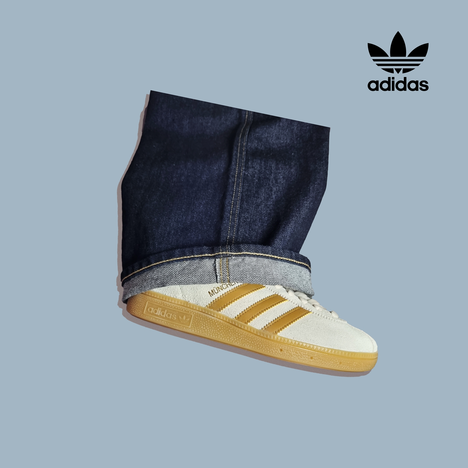 Adidas City Series Munchen Cream White Mesa 착용 스타일 - 2