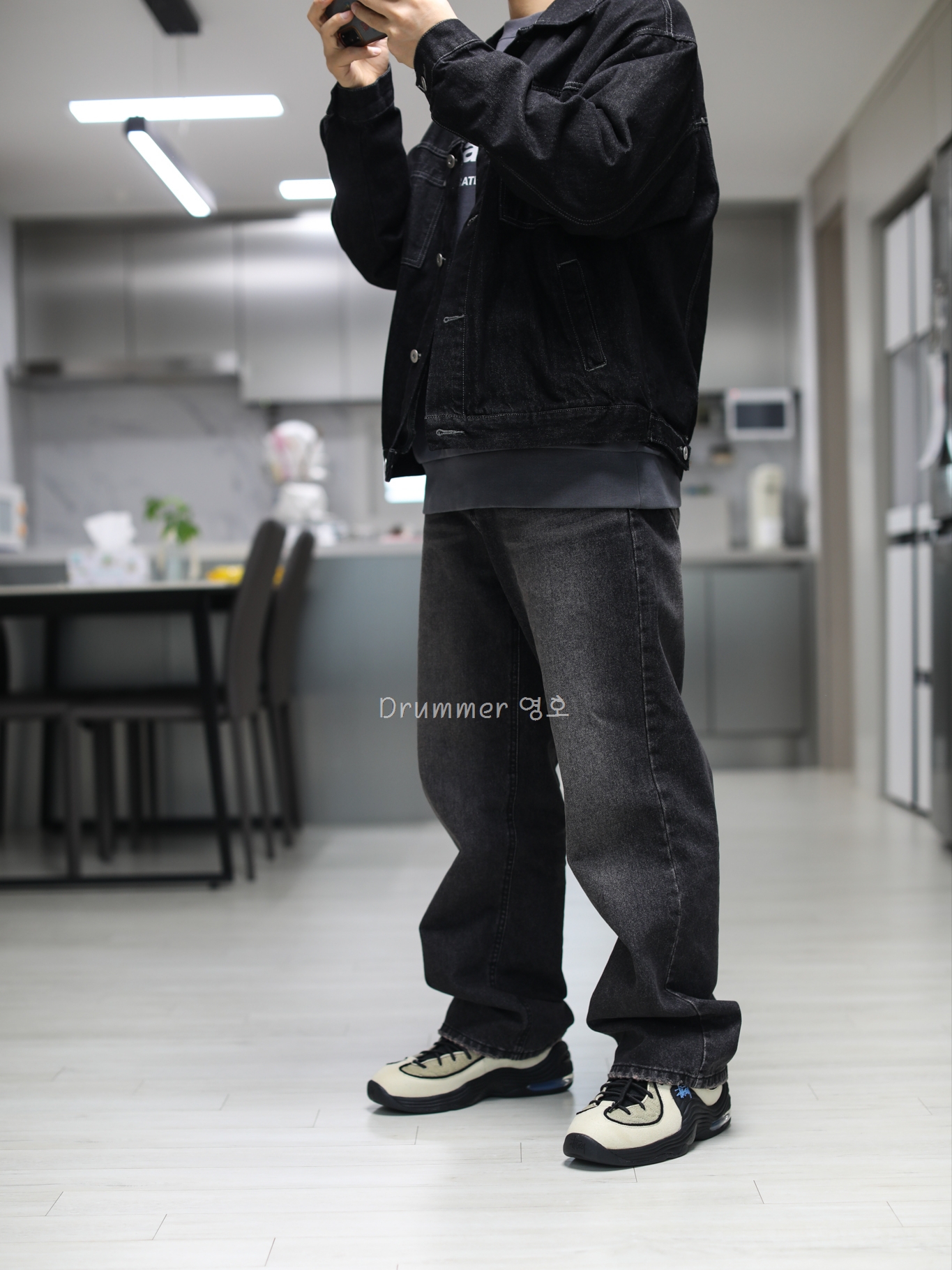 Nike x Stussy Air Penny II Rattan and Limestone 착용 스타일