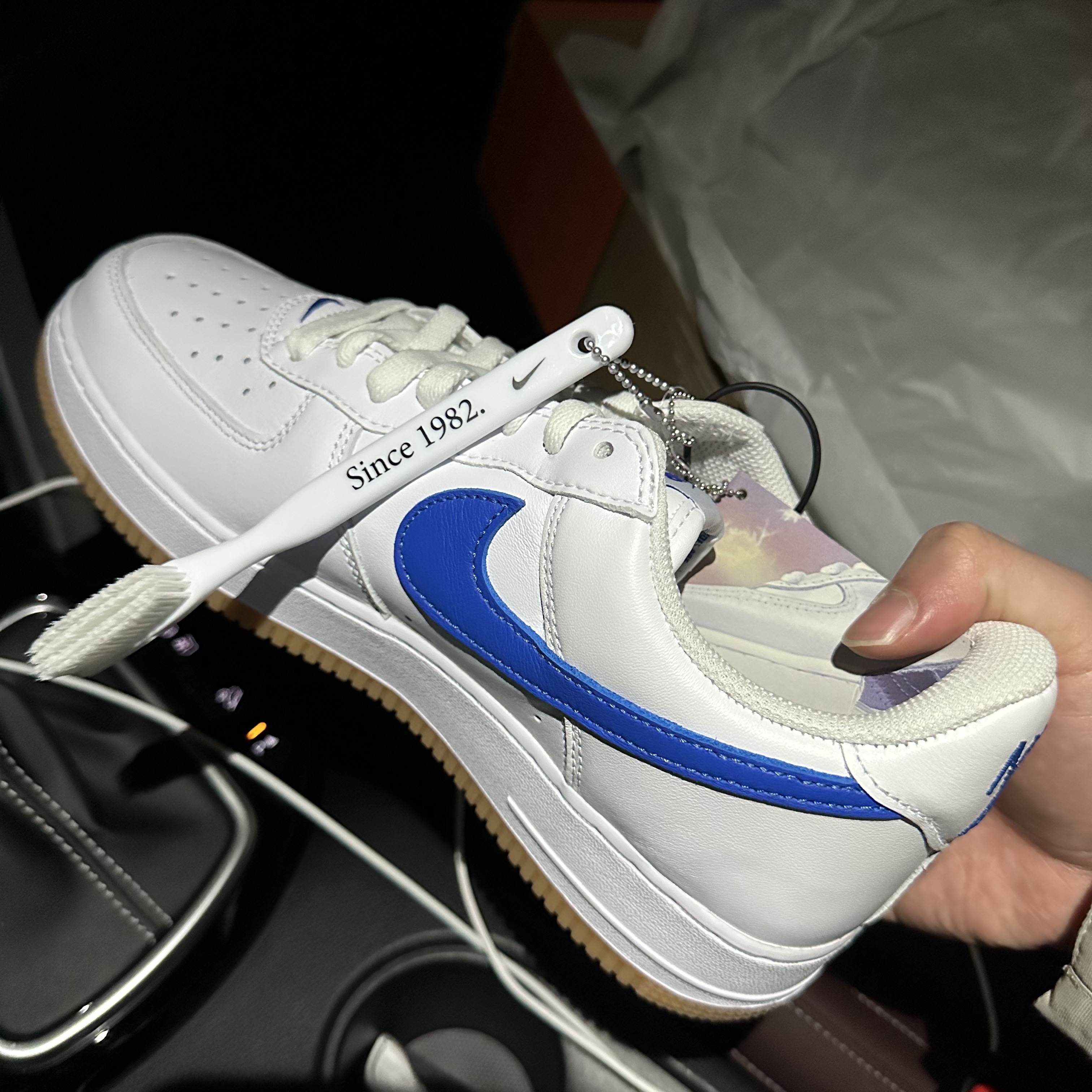 Nike Air Force 1 Low Retro Color of the Month Varsity Royal 착용 스타일