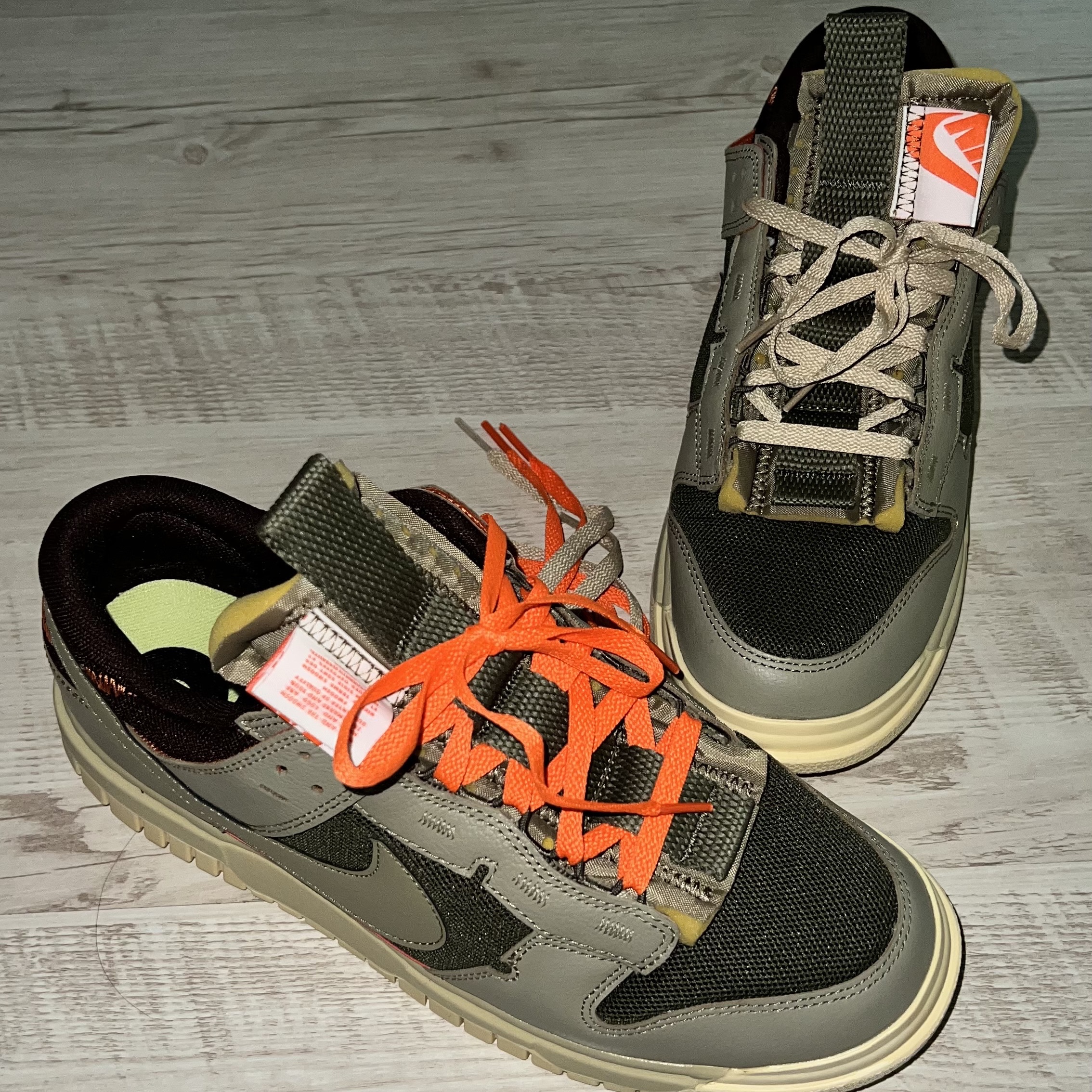 Nike Air Dunk Jumbo Medium Olive 착용 스타일