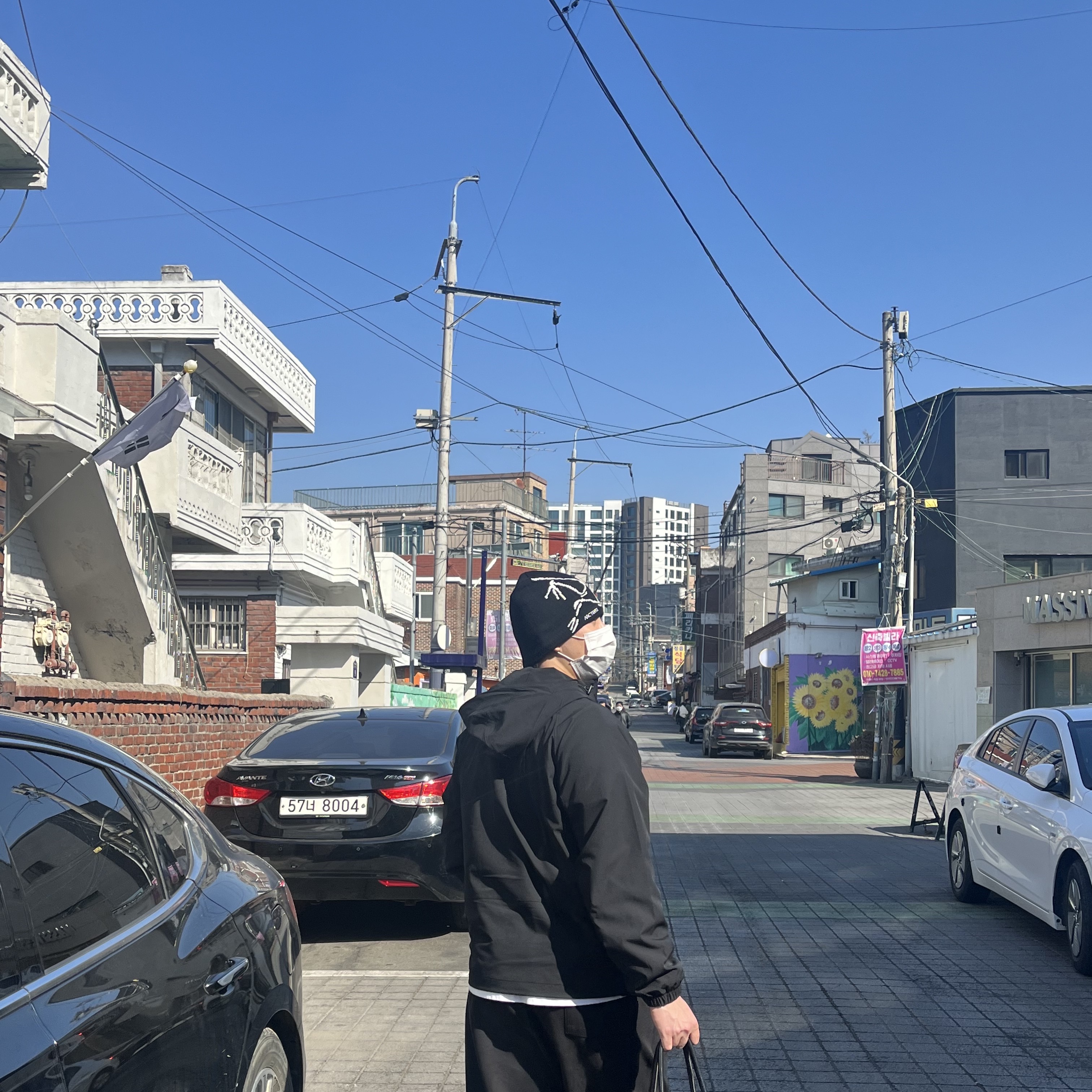 Arc'teryx Bird Head Toque Orca 착용 스타일
